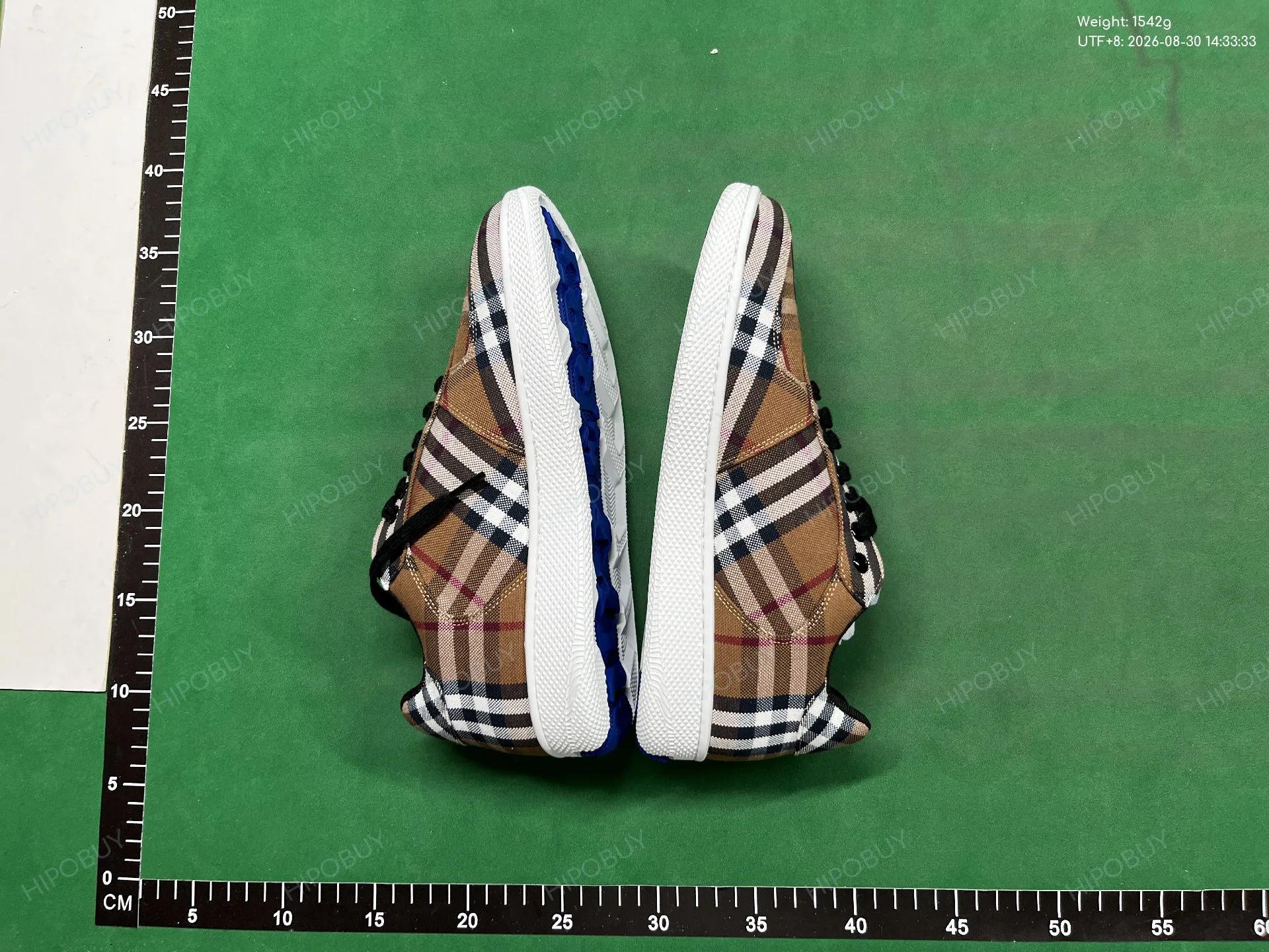 Foto QC 4 de Burberry Ankle Boots Block Heel Vintage Check Canvas