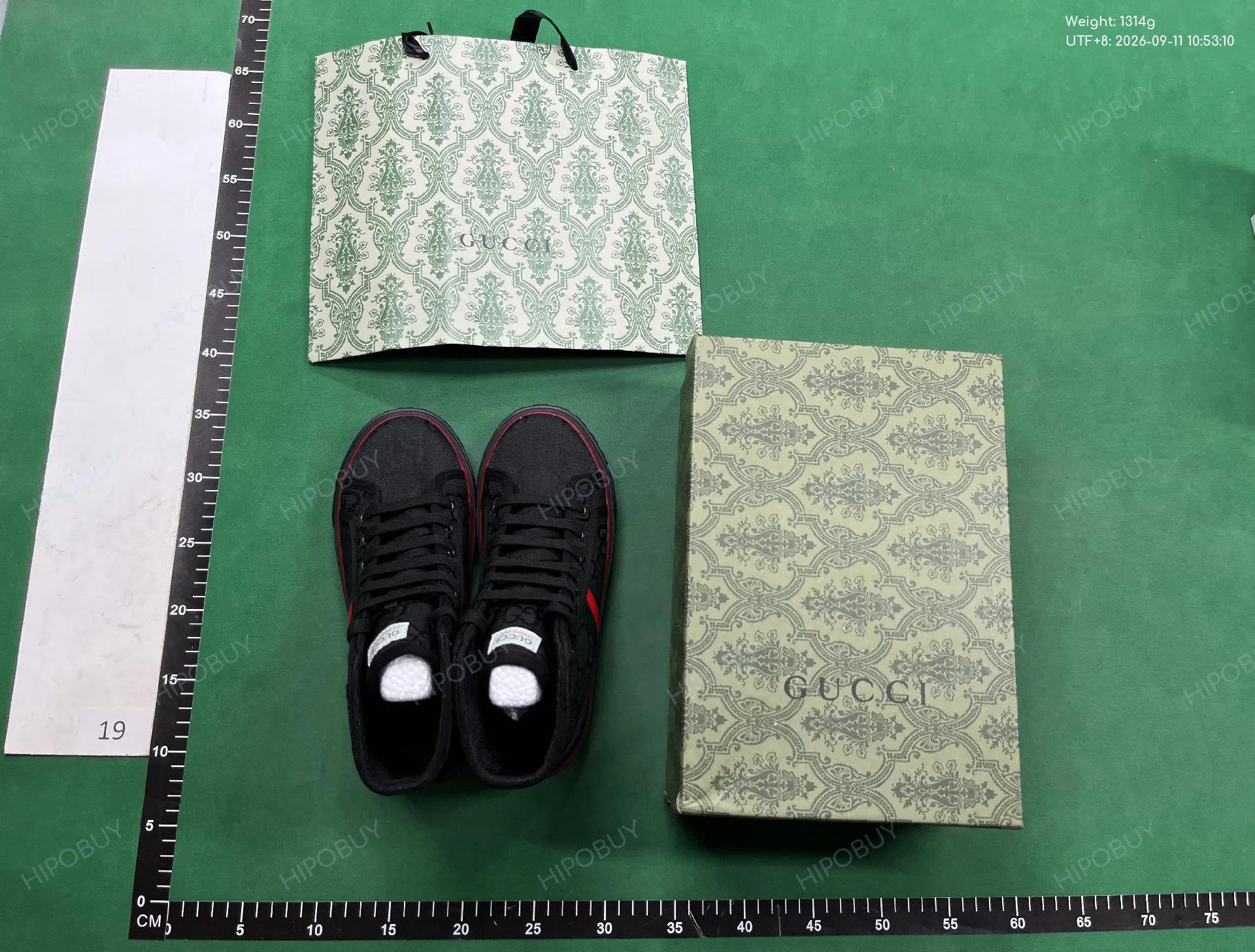 Foto QC 1 de Gucci Tennis 1977 High Top Blue GG Denim Monogram