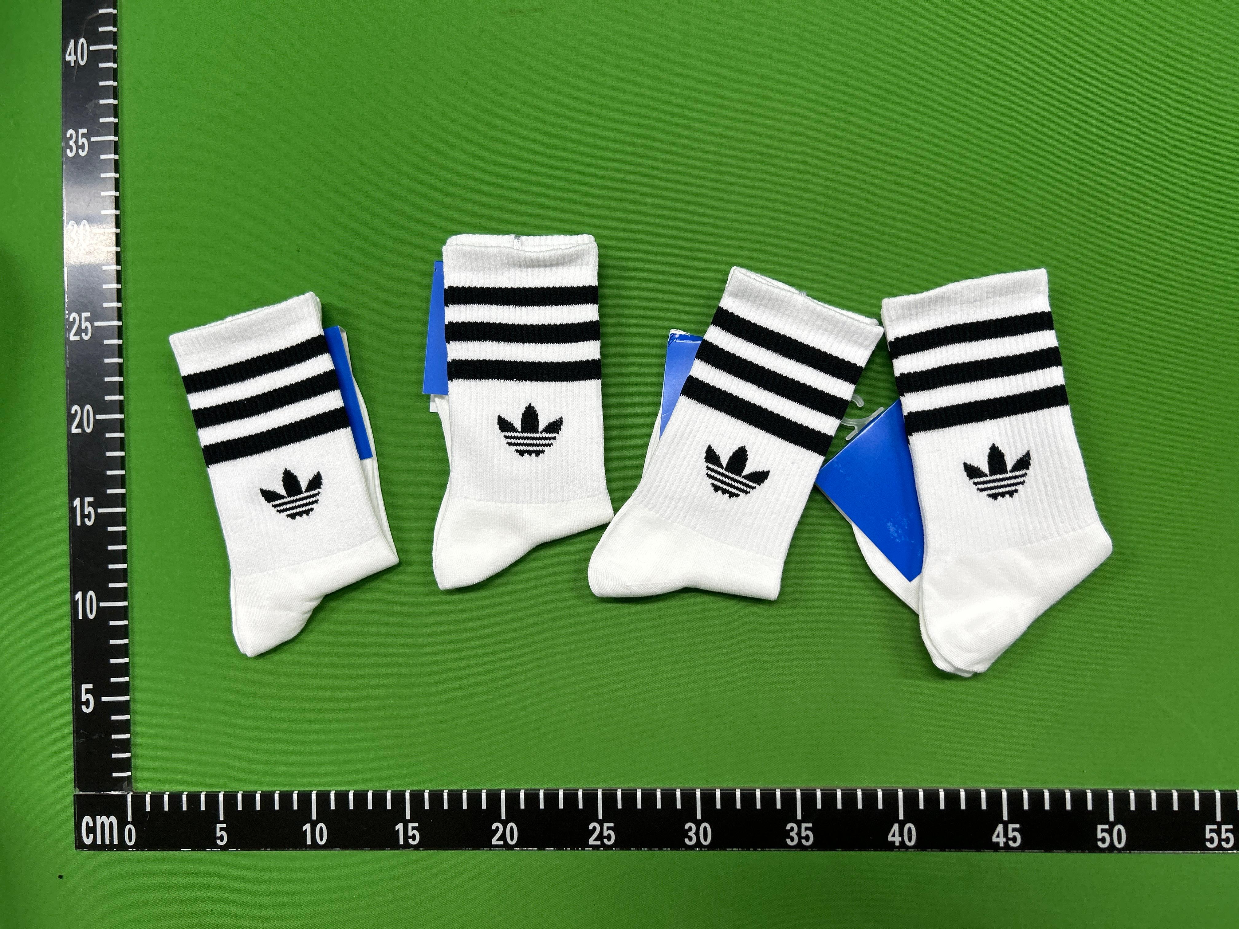 Foto QC 6 de adidas Originals Crew Socks 3-Stripes Trefoil White Black