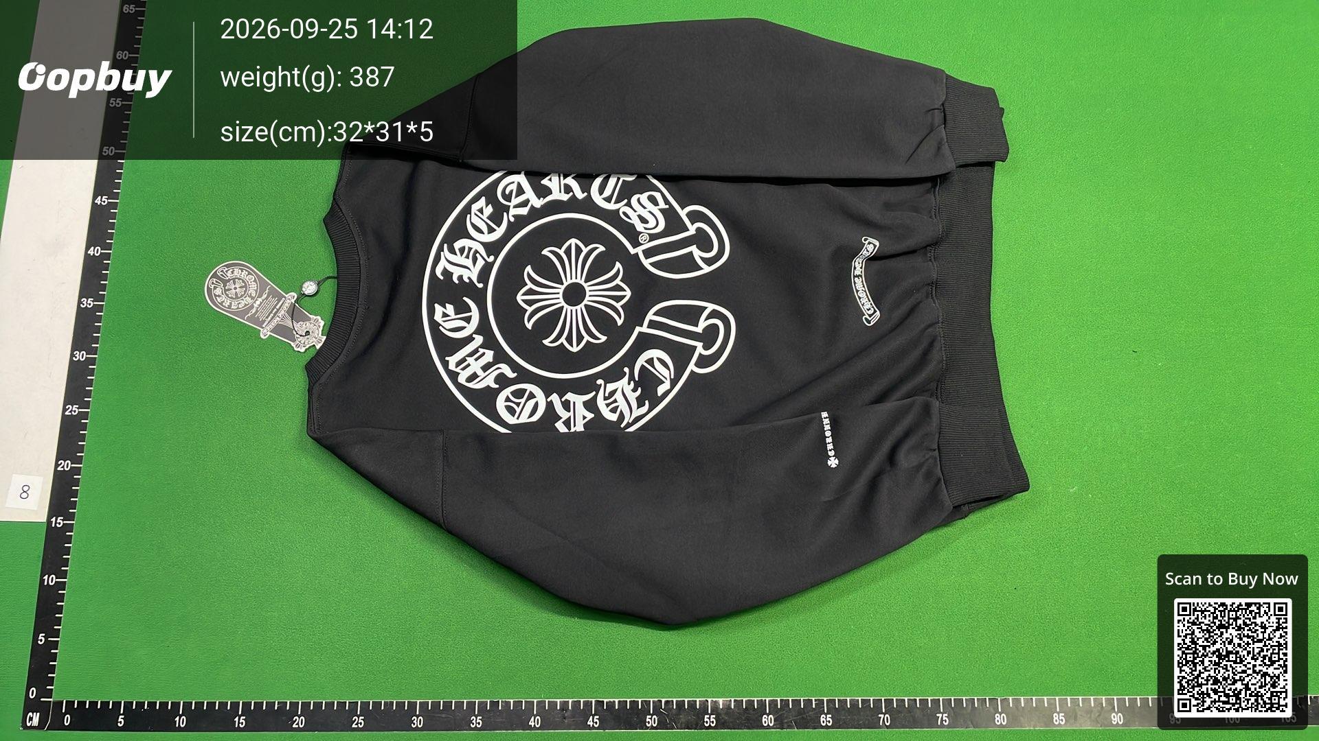 Foto QC 7 de Chrome Hearts Crewneck Sweater Floral Horseshoe White