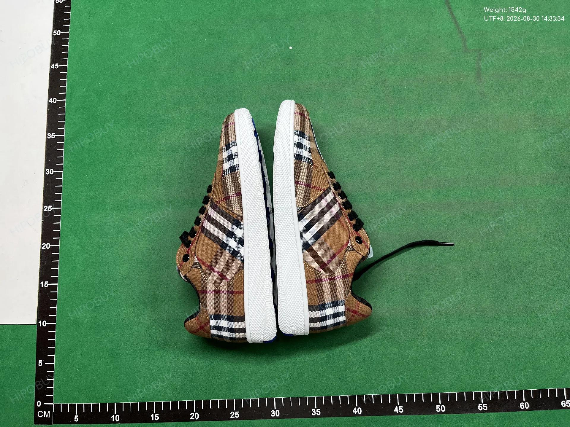 Foto QC 5 de Burberry Ankle Boots Block Heel Vintage Check Canvas