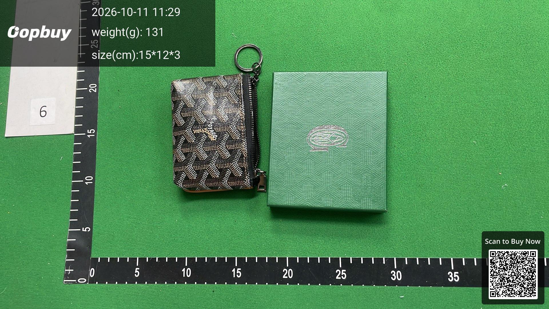 Foto QC 8 de Goyard Matignon Mini Wallet Goyardine Yellow