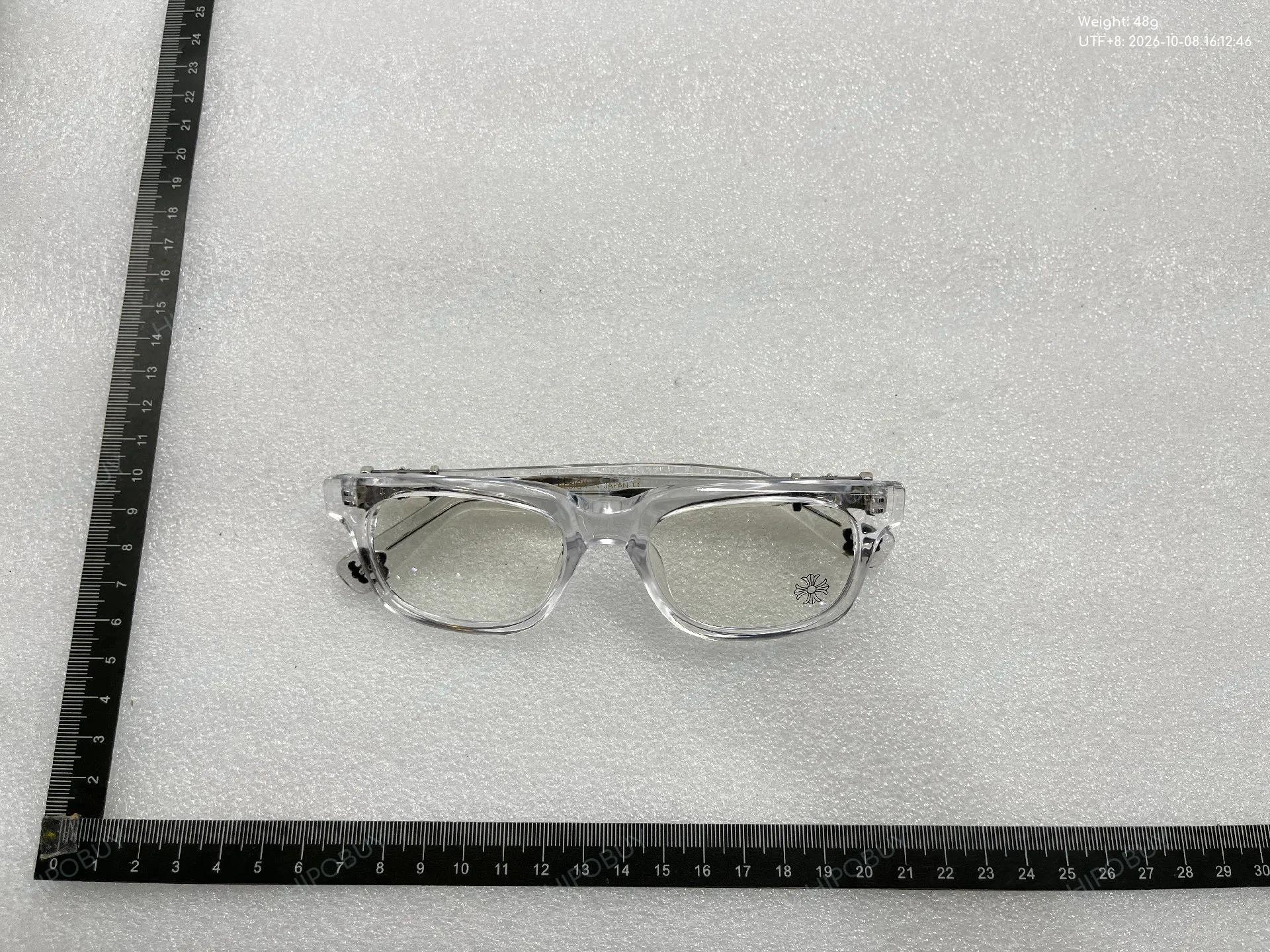 Foto QC 4 de Chrome Hearts Square-Frame Acetate Eyeglasses Clear (6073)