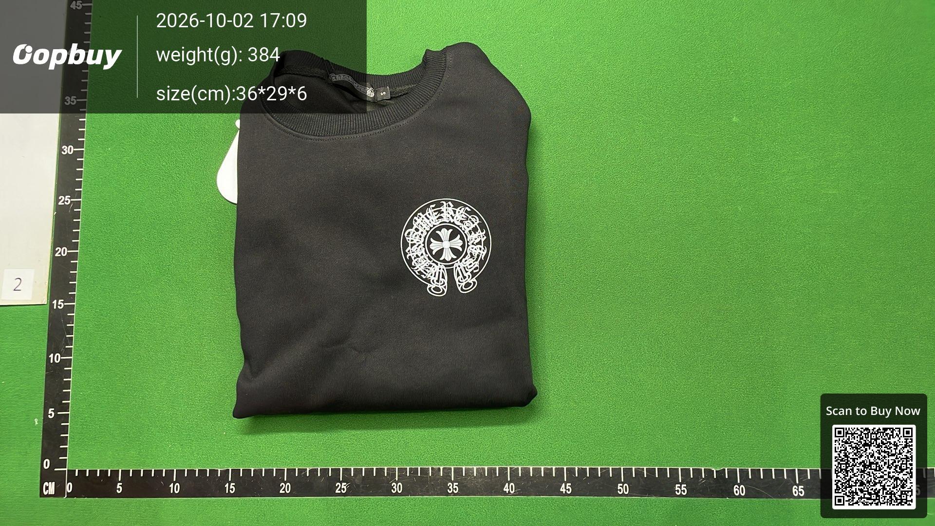 Foto QC 4 de Chrome Hearts Crewneck Sweater Floral Horseshoe White