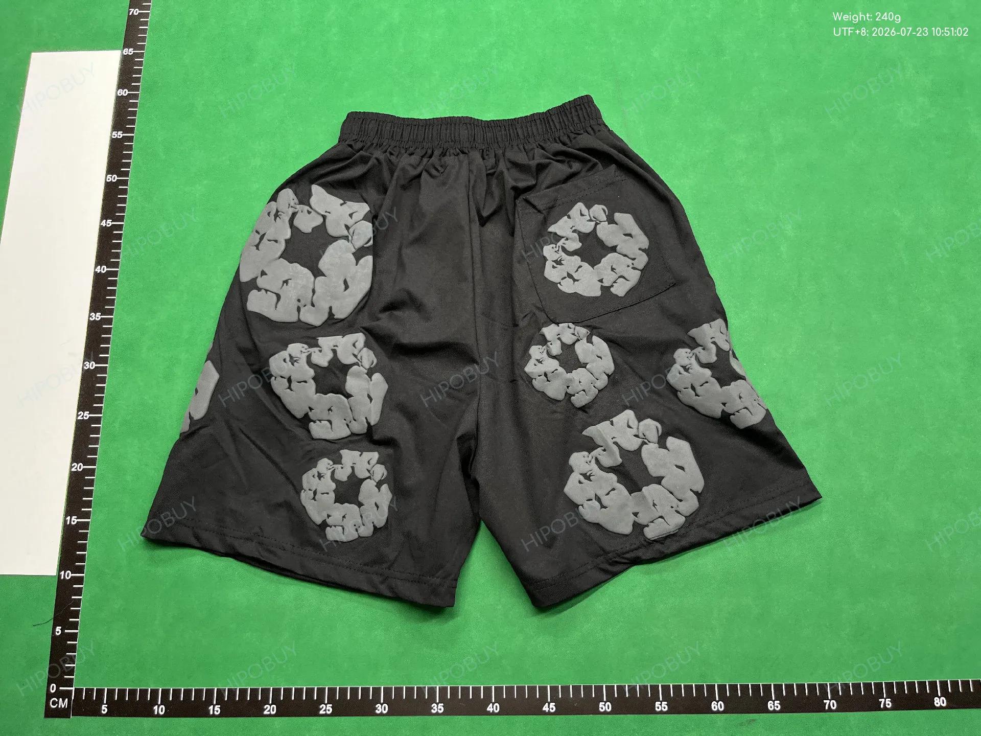 Foto QC 3 de Denim Tears The Cotton Wreath Sweat Shorts Black