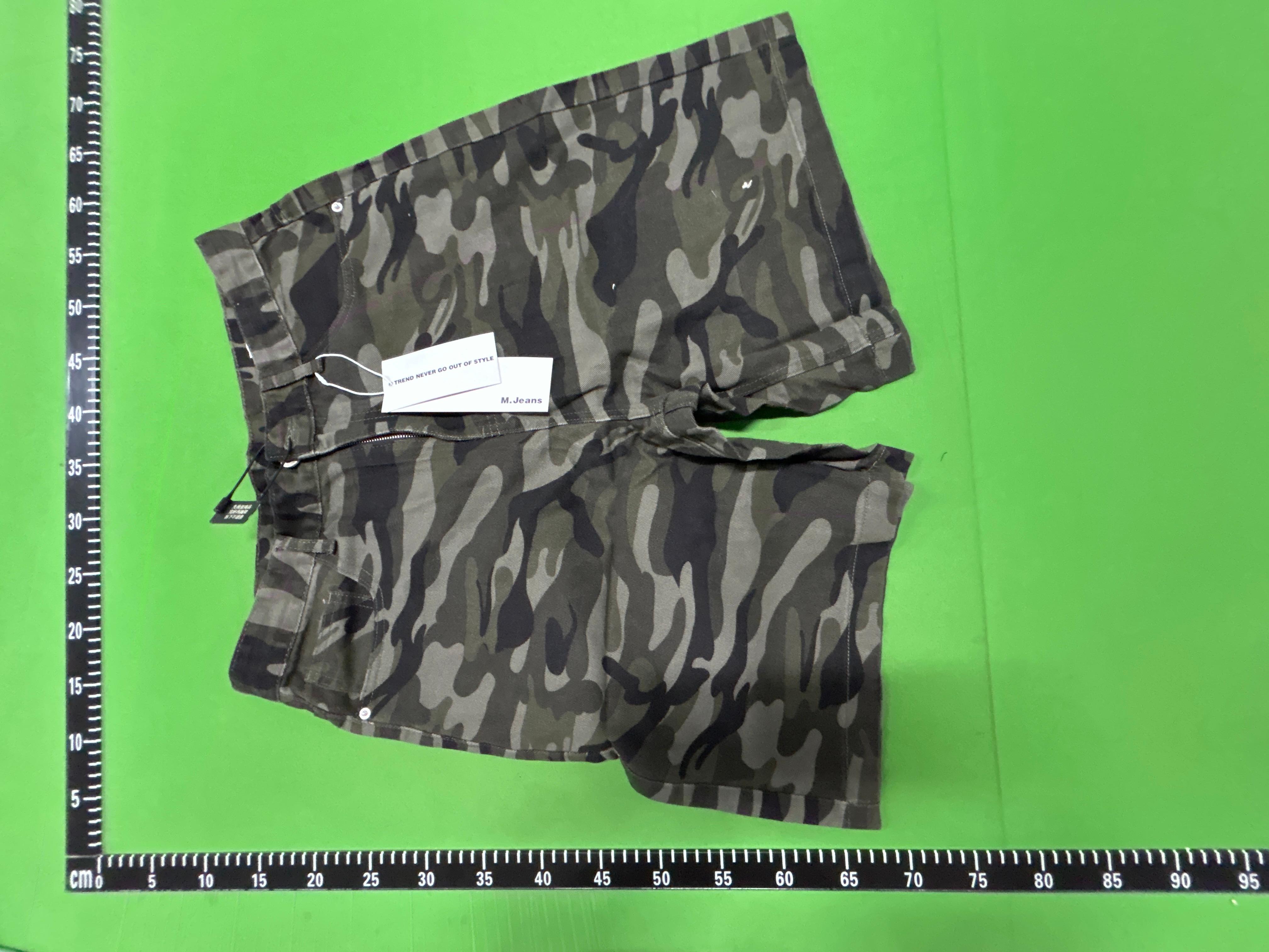 Foto QC 8 de Nirben Denim Shorts Camo Loose Grey