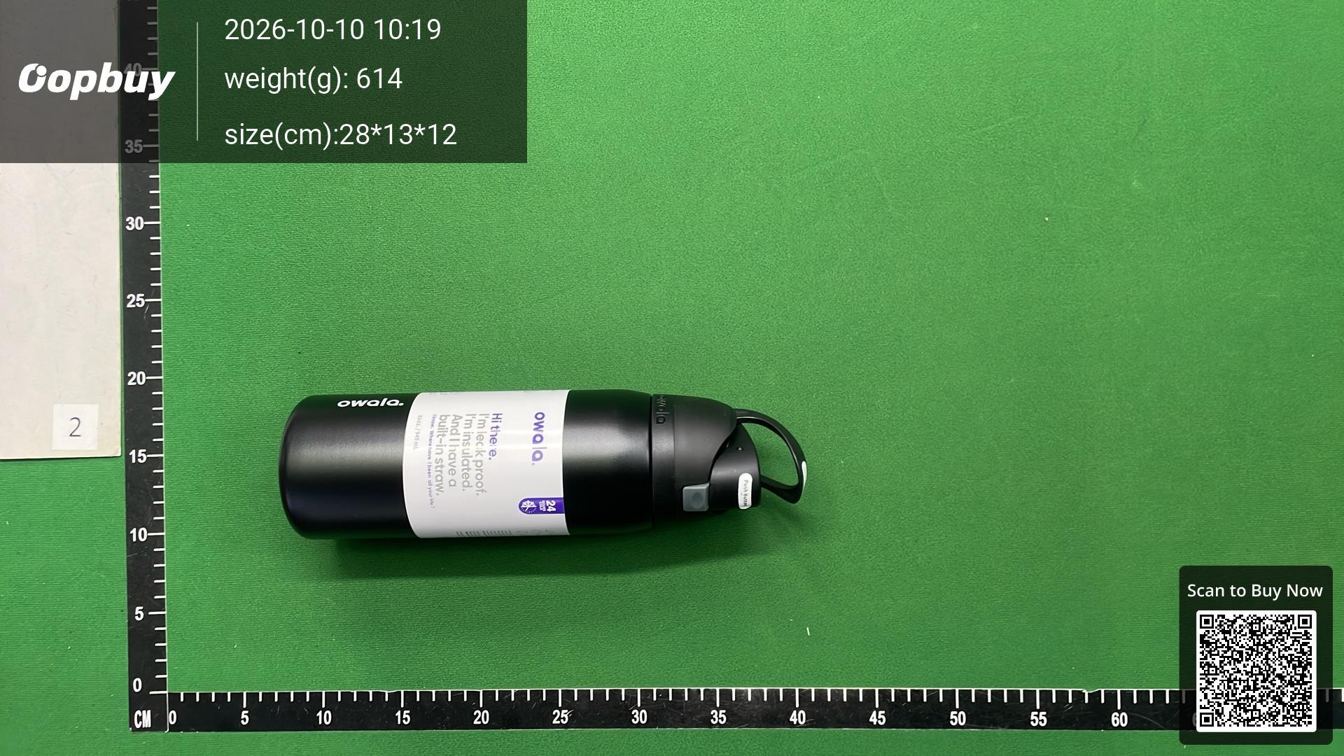 Foto QC 5 de Owala FreeSip Water Bottle 32oz Very, Very Dark