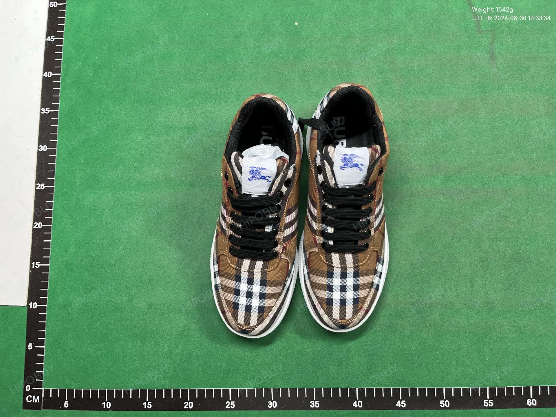Foto QC 6 de Burberry Ankle Boots Block Heel Vintage Check Canvas