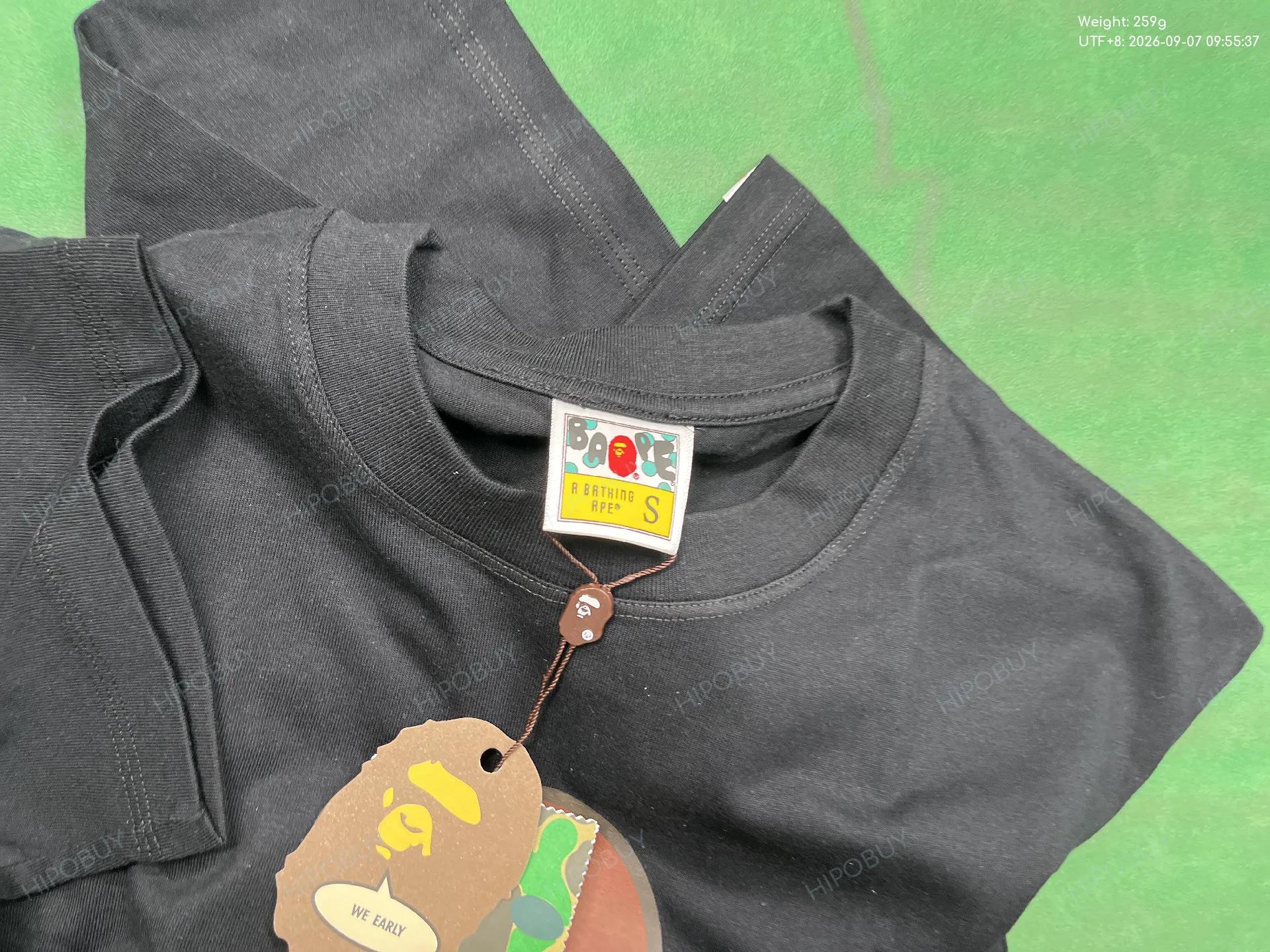 Foto QC 1 de BAPE Check By Bathing Ape Tee Black