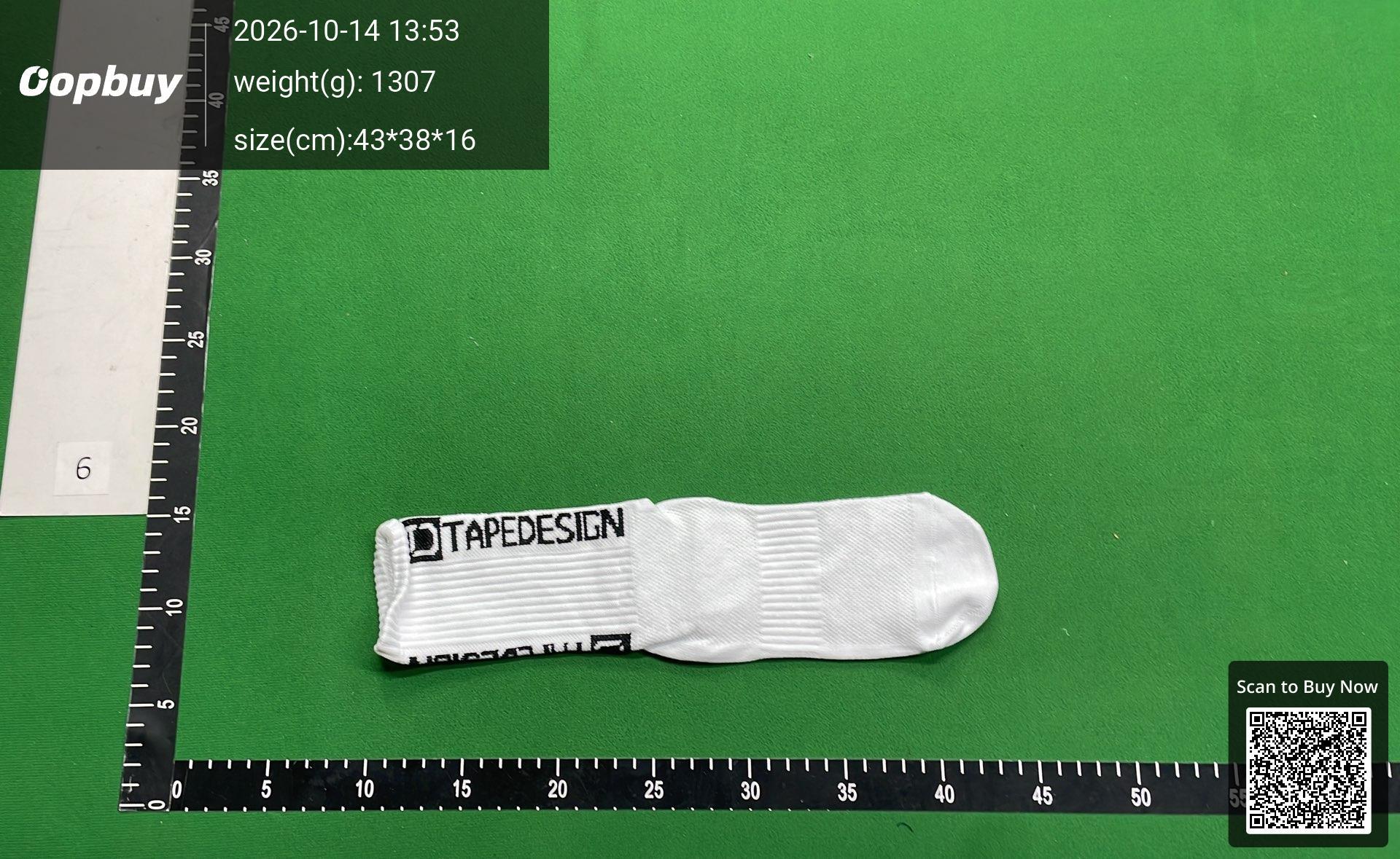 Foto QC 8 de TAPEDESIGN Crew Socks Anti-Slip Grip Purple