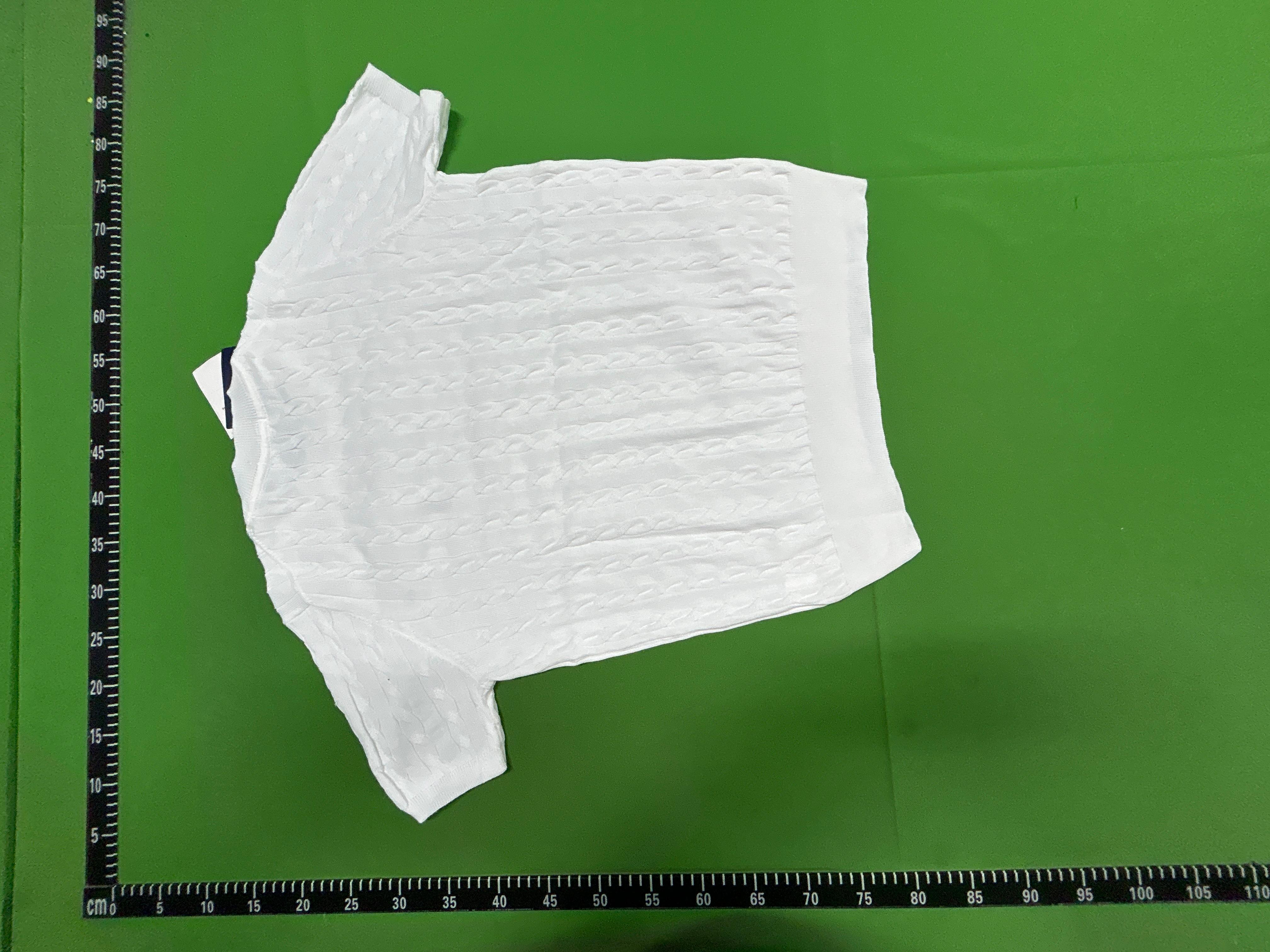 Foto QC 4 de Polo Ralph Lauren Sweater Cable-Knit Short-Sleeve White