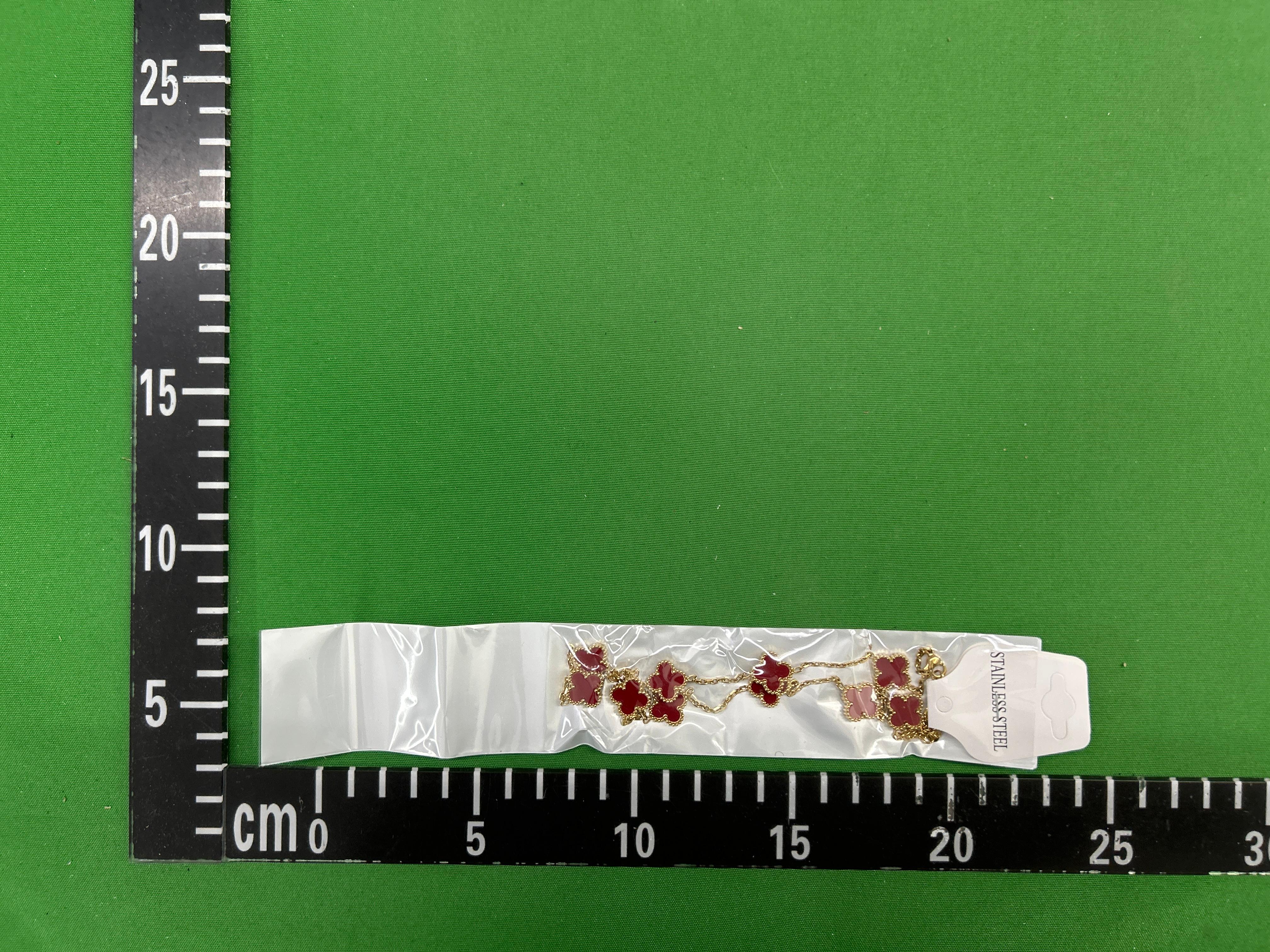 Foto QC 1 de Unbranded Clover Necklace Metal Mother of Pearl White