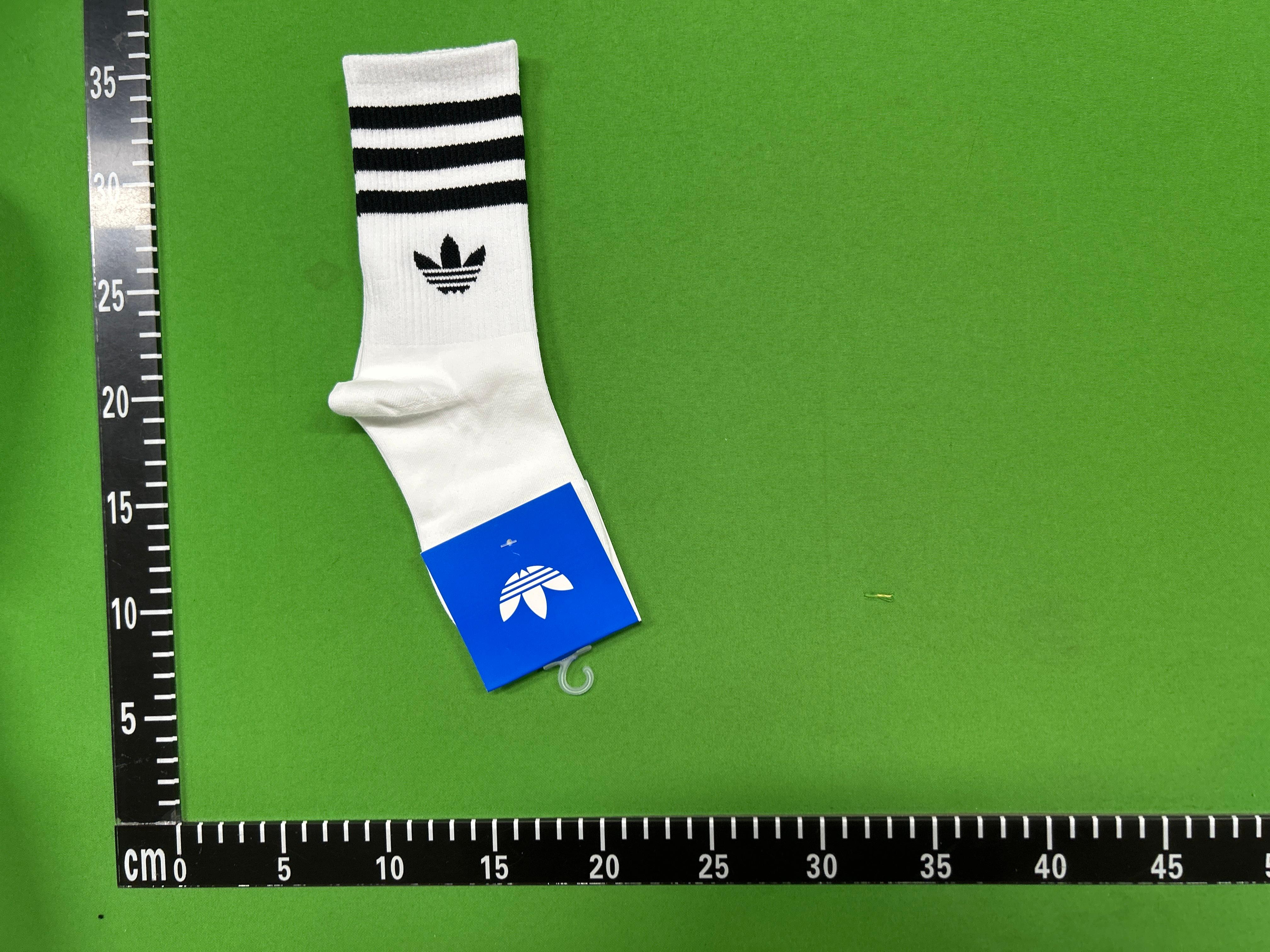 Foto QC 7 de adidas Originals Crew Socks 3-Stripes Trefoil White Black