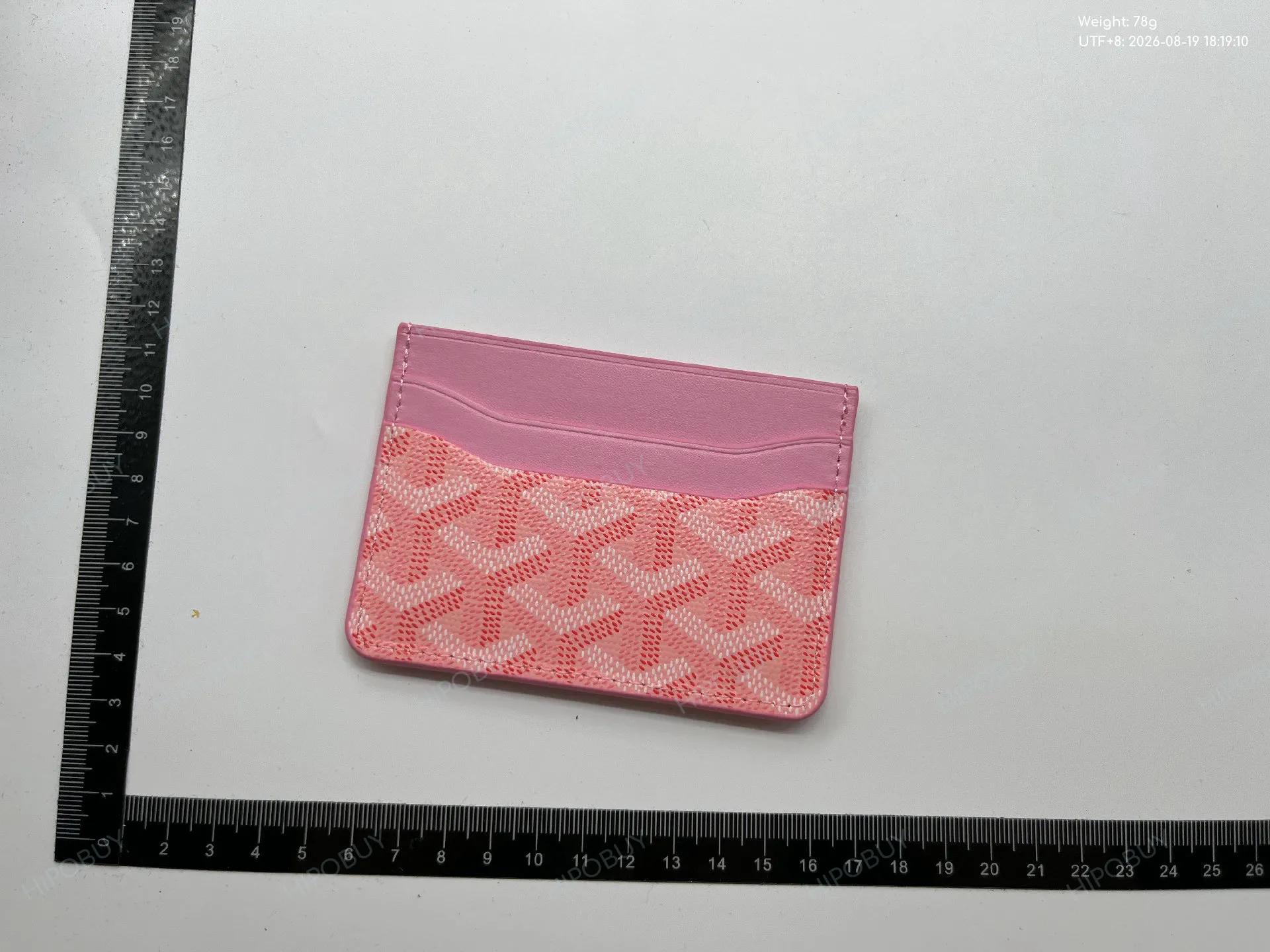 Foto QC 2 de Goyard Saint Sulpice Card Holder Goyardine Pink