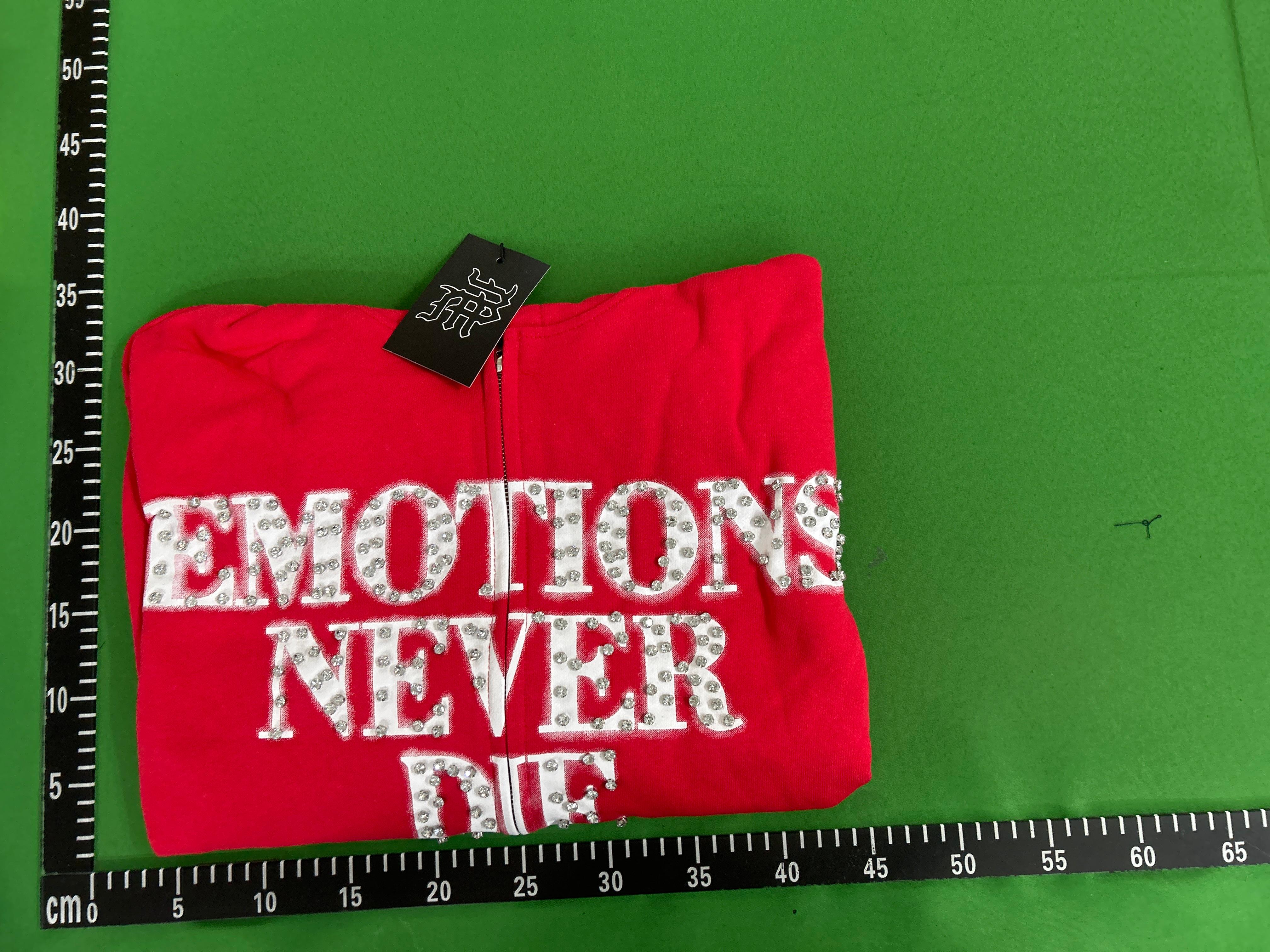 Foto QC 1 de Mixed Emotion T-shirt Rock Angel Rhinestone Long Sleeve Black