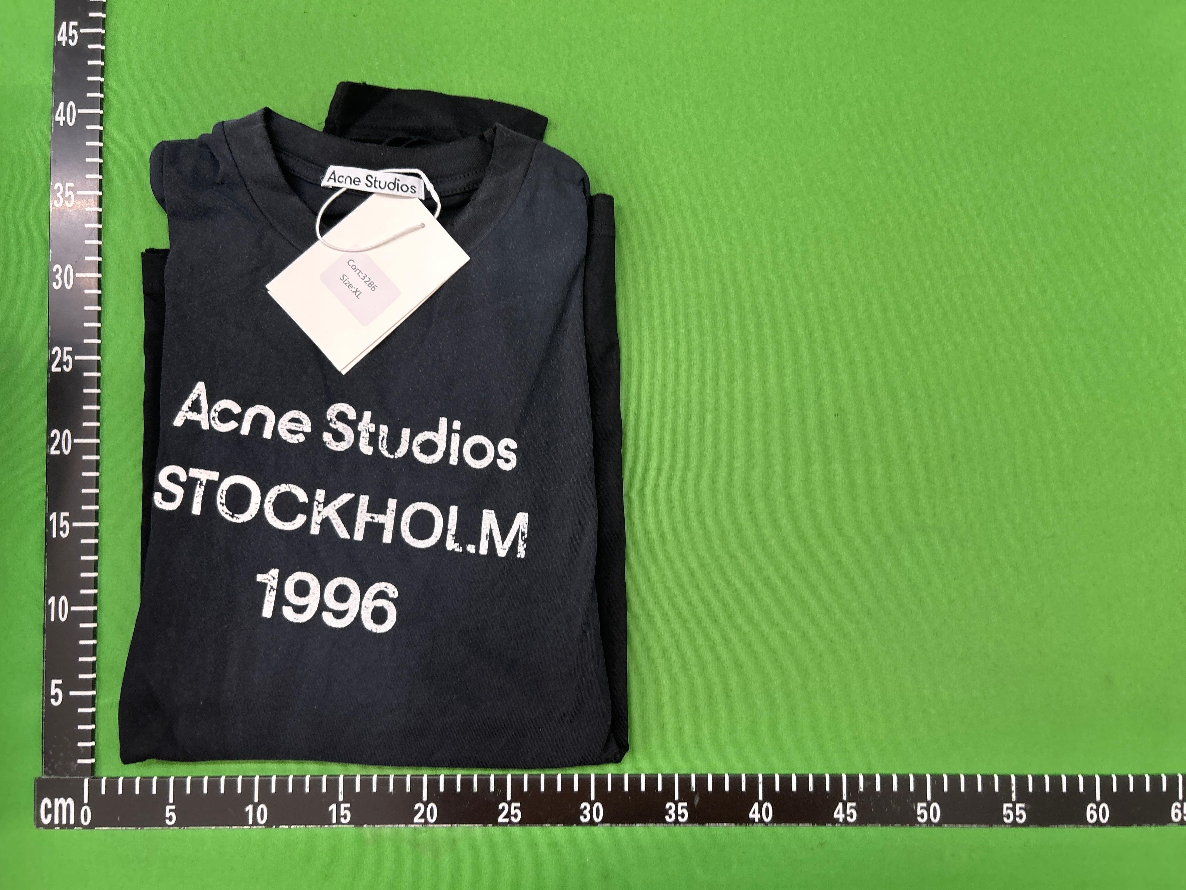 Foto QC 1 de Acne Studios Stockholm 1996 Washed Long-Sleeve T-shirt Blue