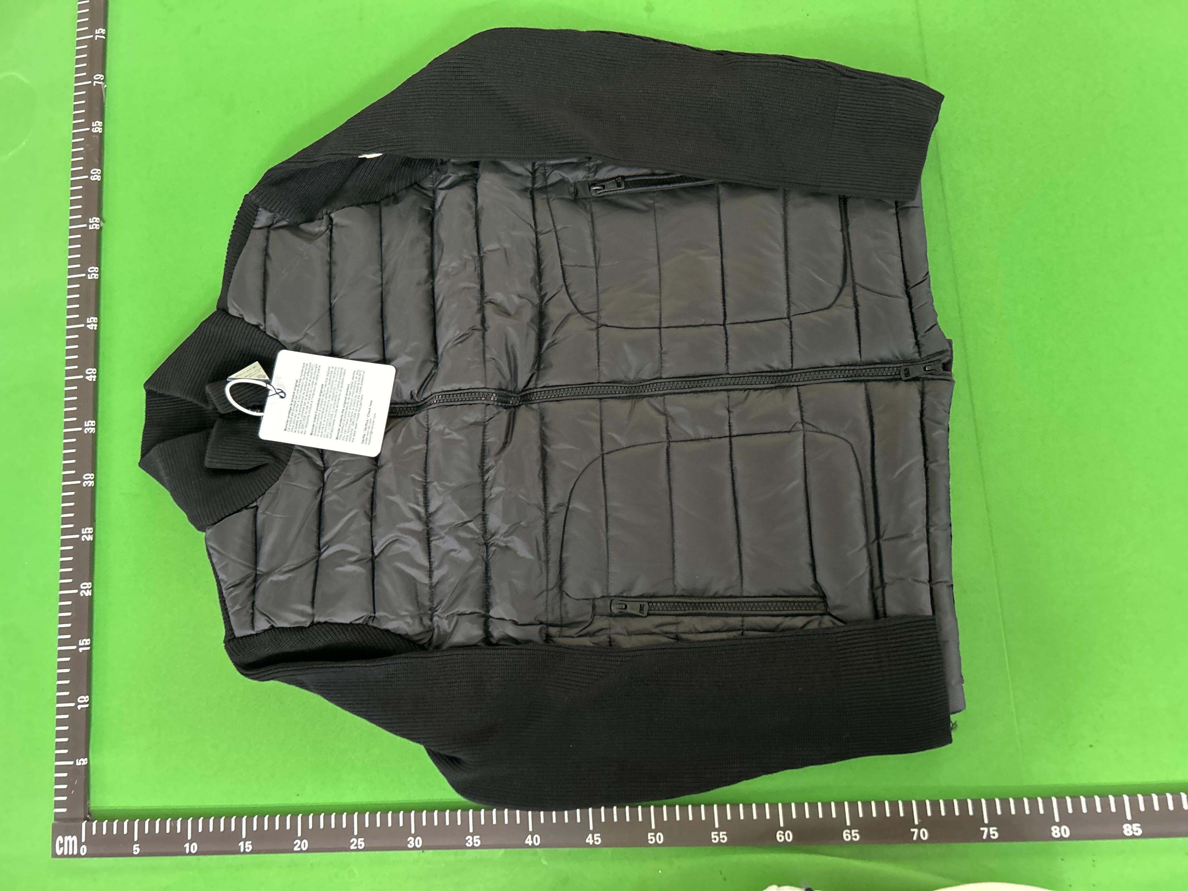 Foto QC 6 de Moncler Down Jacket Hooded Knit Hybrid Navy