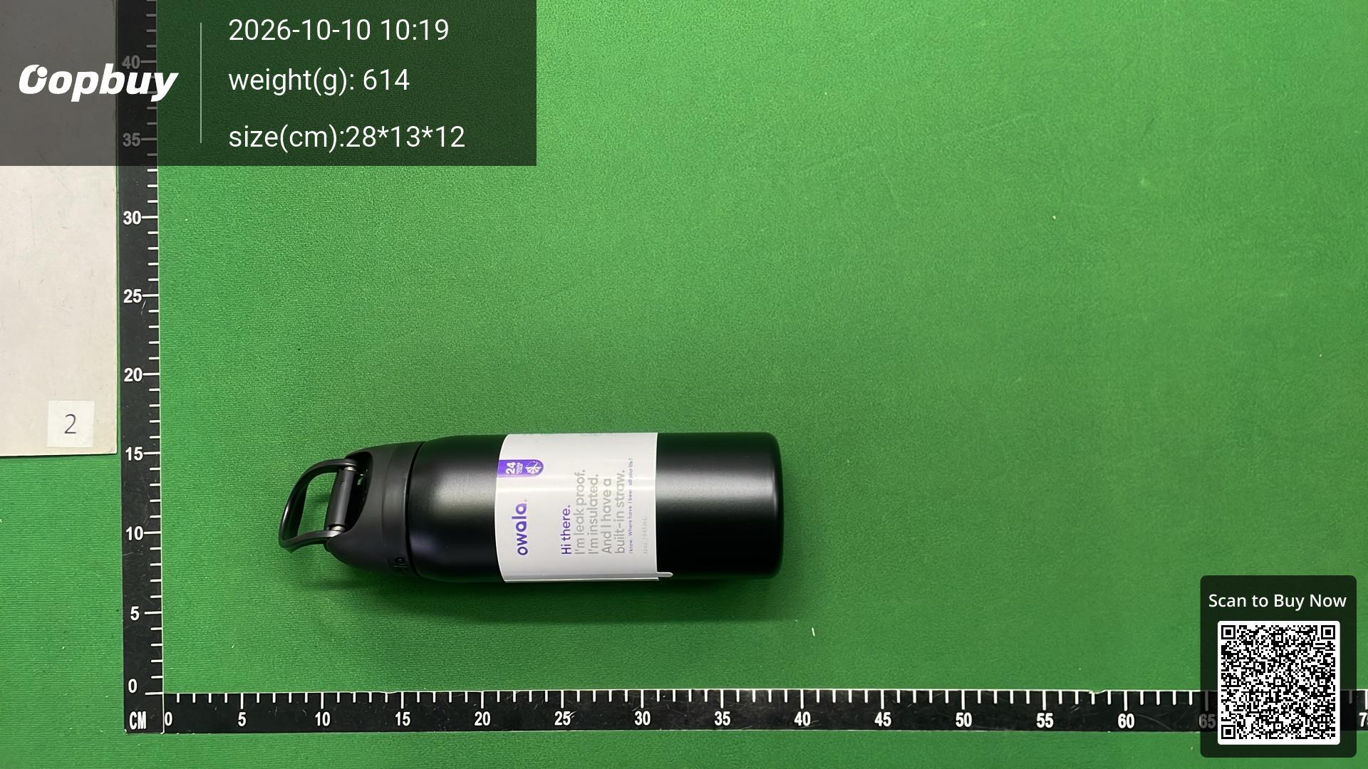 Foto QC 6 de Owala FreeSip Water Bottle 32oz Very, Very Dark
