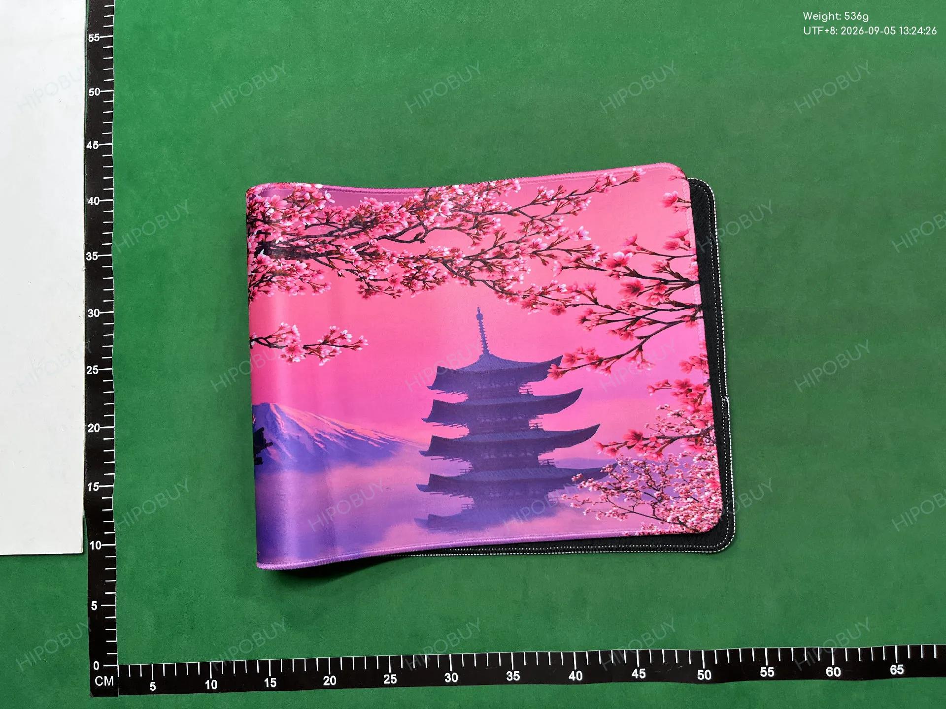 Foto QC 5 de Unbranded Ink Wash Cherry Blossom Desk Mat Large White/Pink