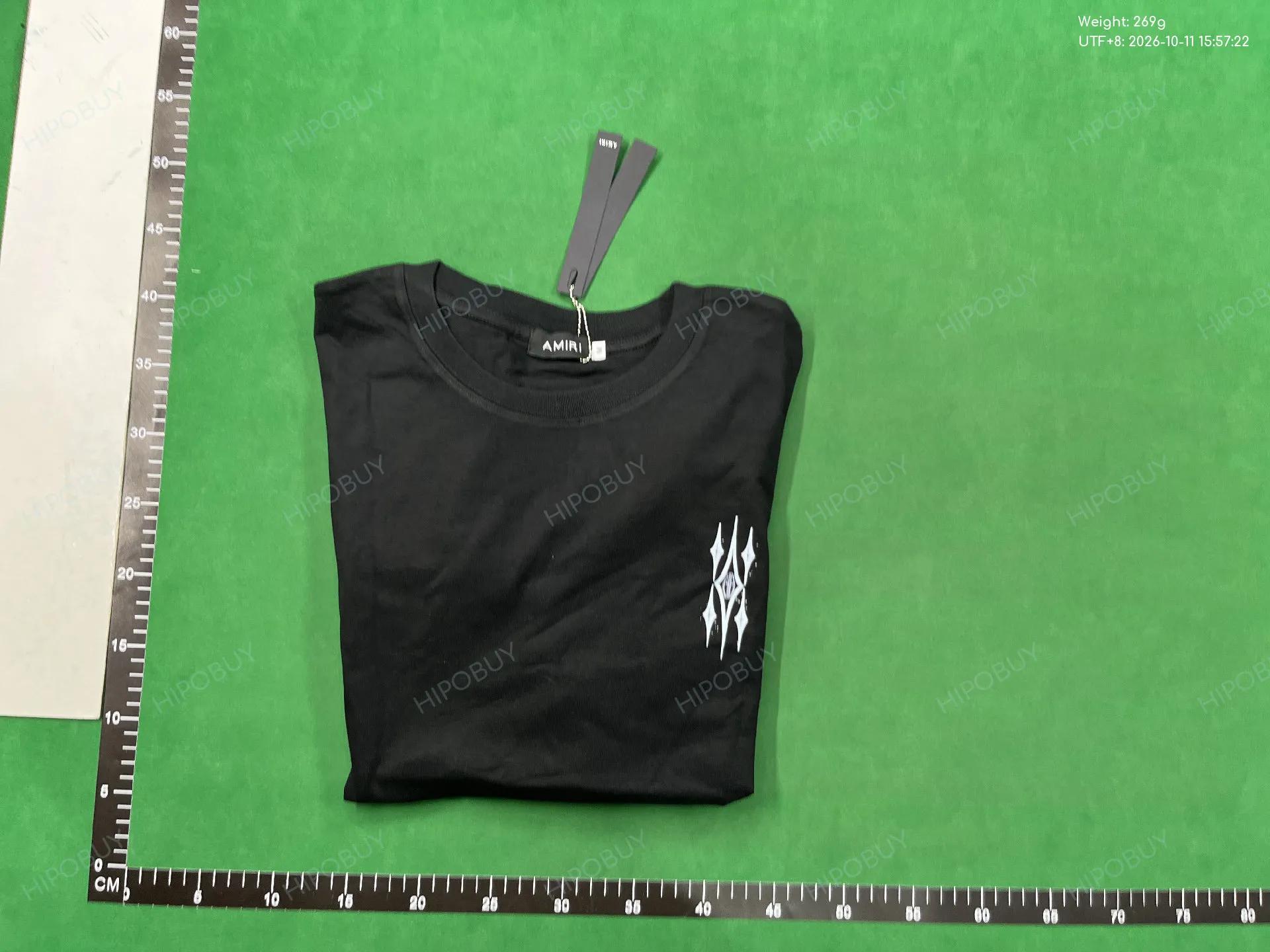 Foto QC 4 de Amiri T-shirt Drip Logo Blue