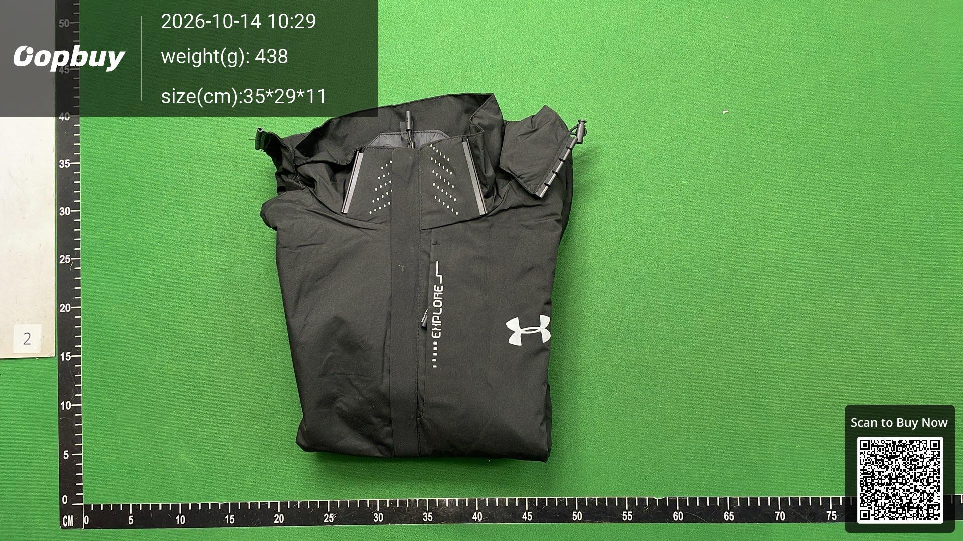 Foto QC 7 de Under Armour Waterproof Windbreaker Jacket Grey