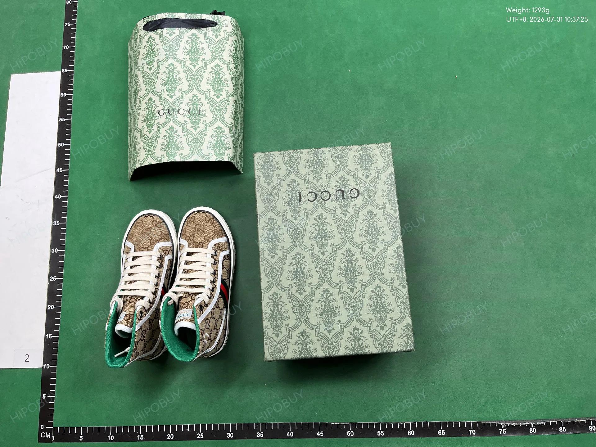 Foto QC 7 de Gucci Tennis 1977 High Top Blue GG Denim Monogram