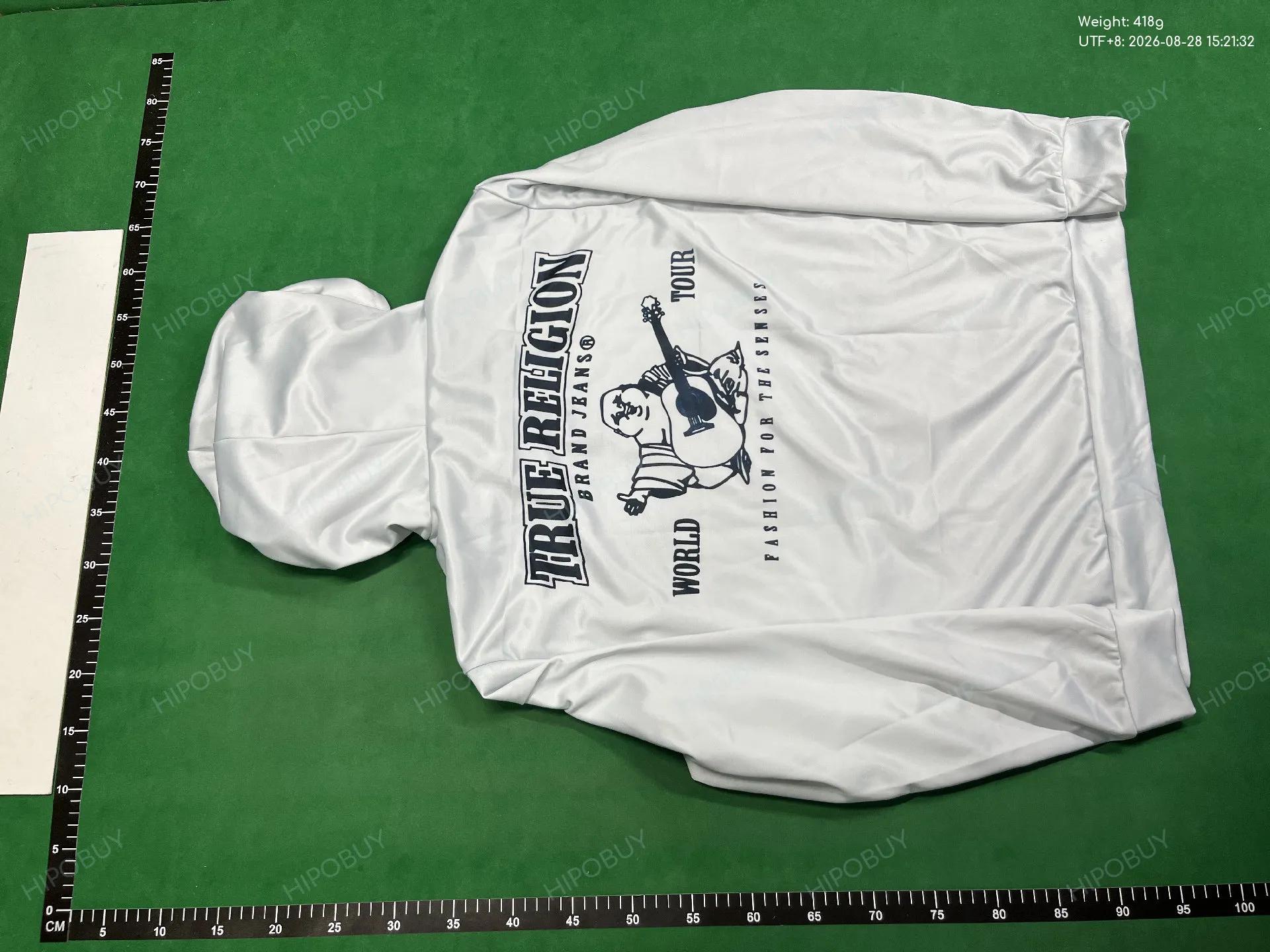 Foto QC 6 de True Religion World Tour Zip Sweater Buddha Graphic Heather Grey