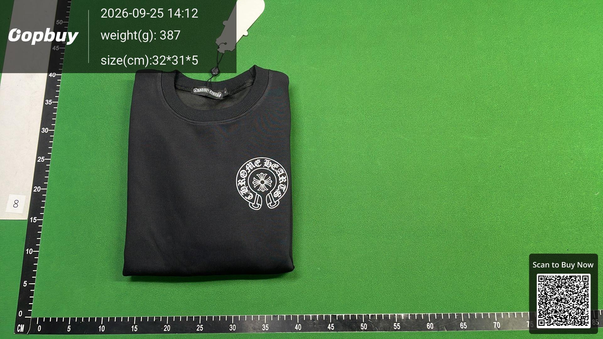 Foto QC 8 de Chrome Hearts Crewneck Sweater Floral Horseshoe White
