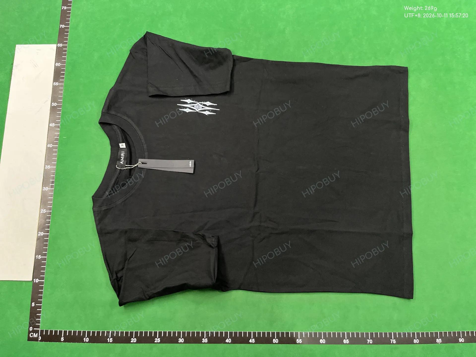 Foto QC 2 de Amiri T-shirt Drip Logo Blue
