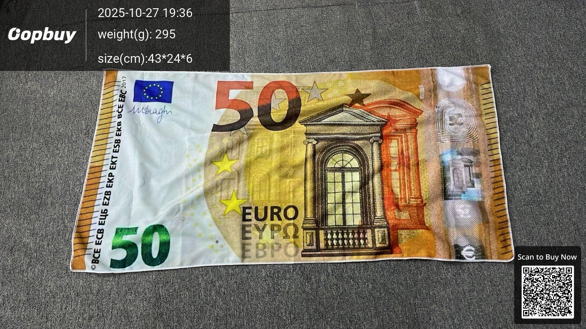 Foto QC 1 de Money Banknote Blanket 50 Euro