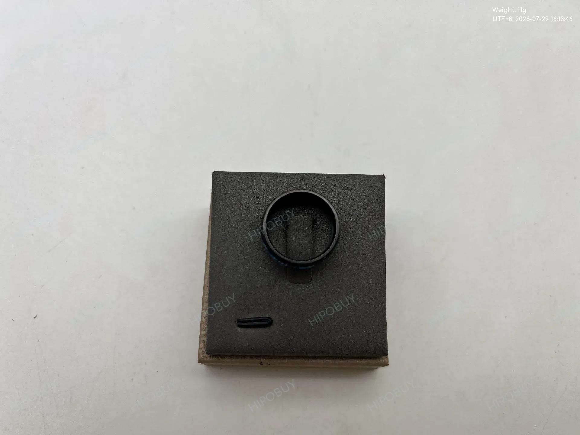 Foto QC 1 de Other Ring Stainless Steel Gold Foil Inlay Black