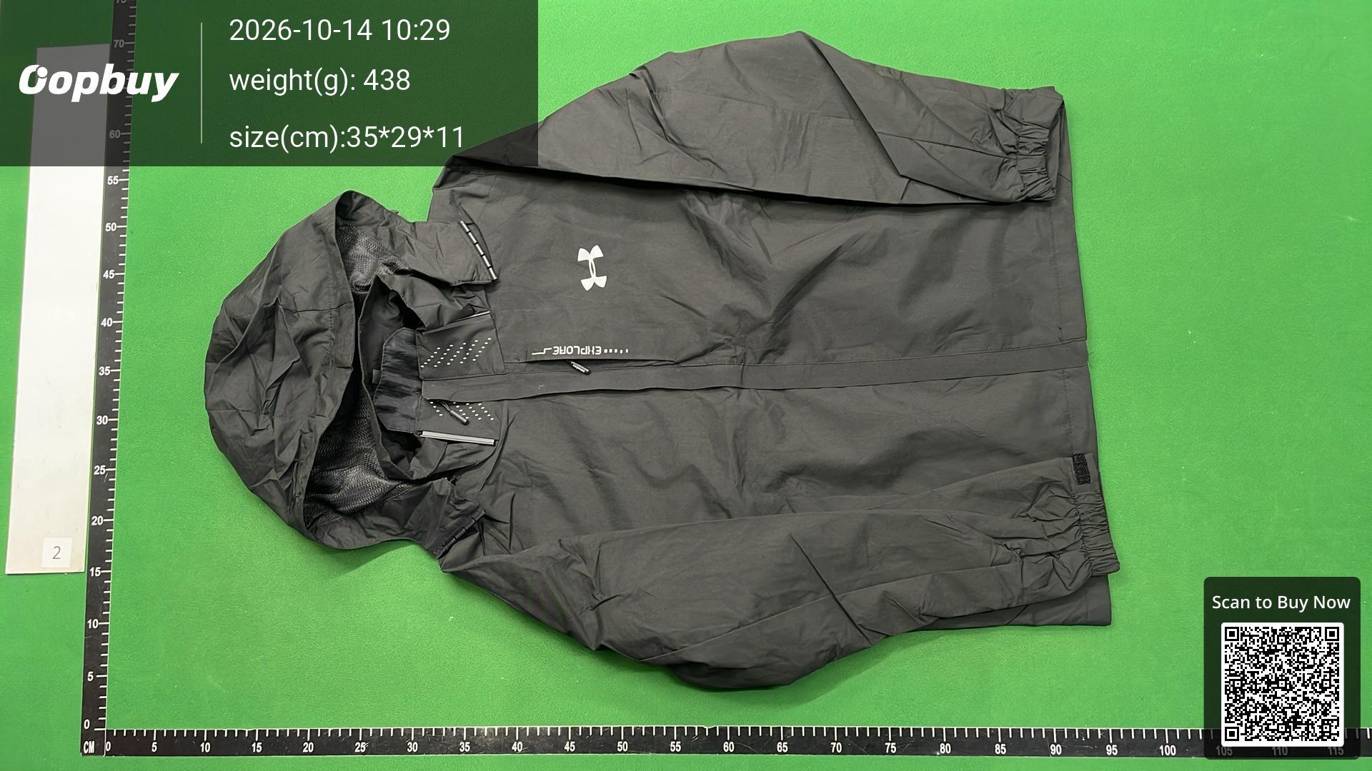 Foto QC 5 de Under Armour Waterproof Windbreaker Jacket Grey