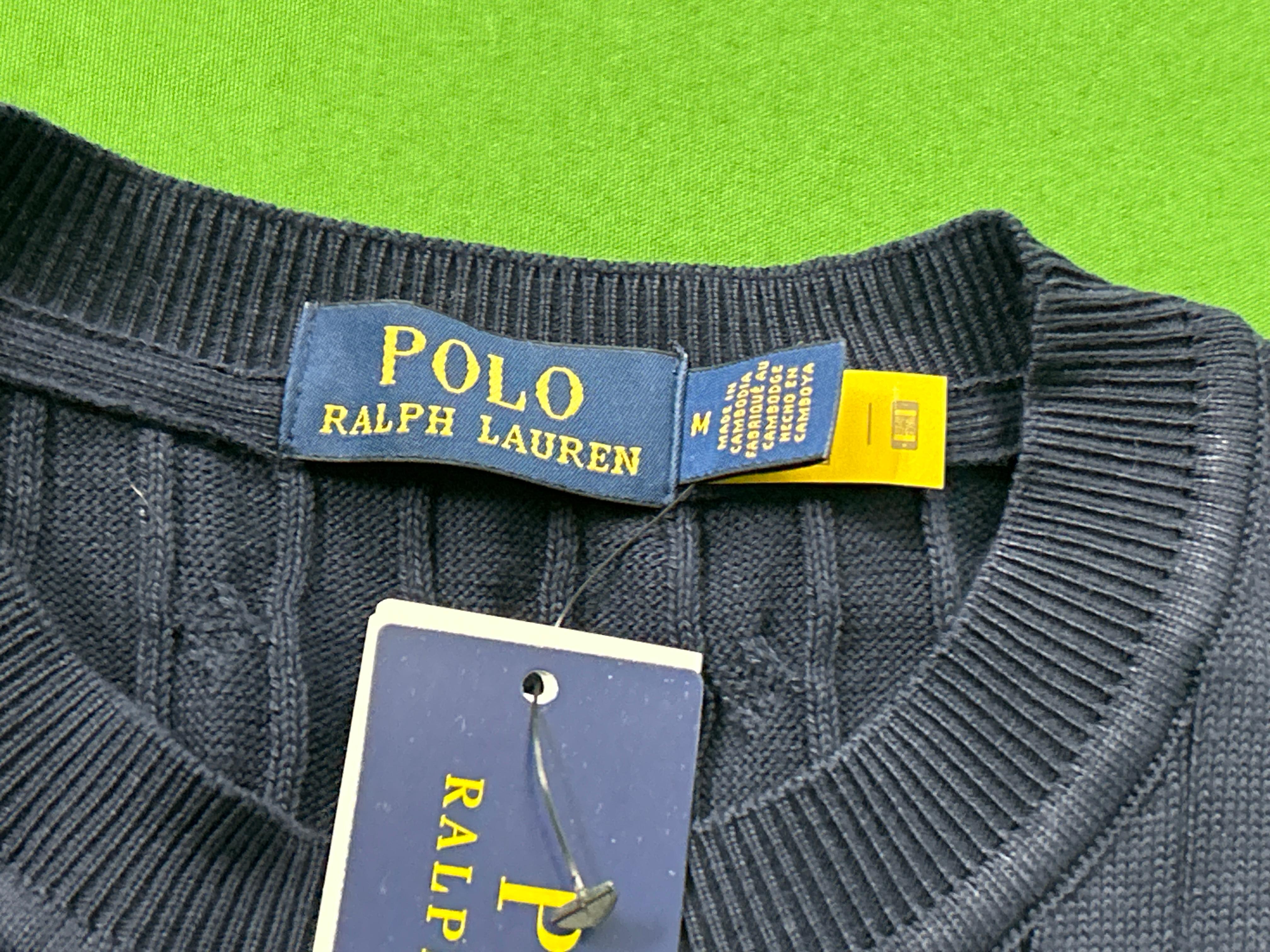 Foto QC 6 de Polo Ralph Lauren Sweater Cable-Knit Short-Sleeve White