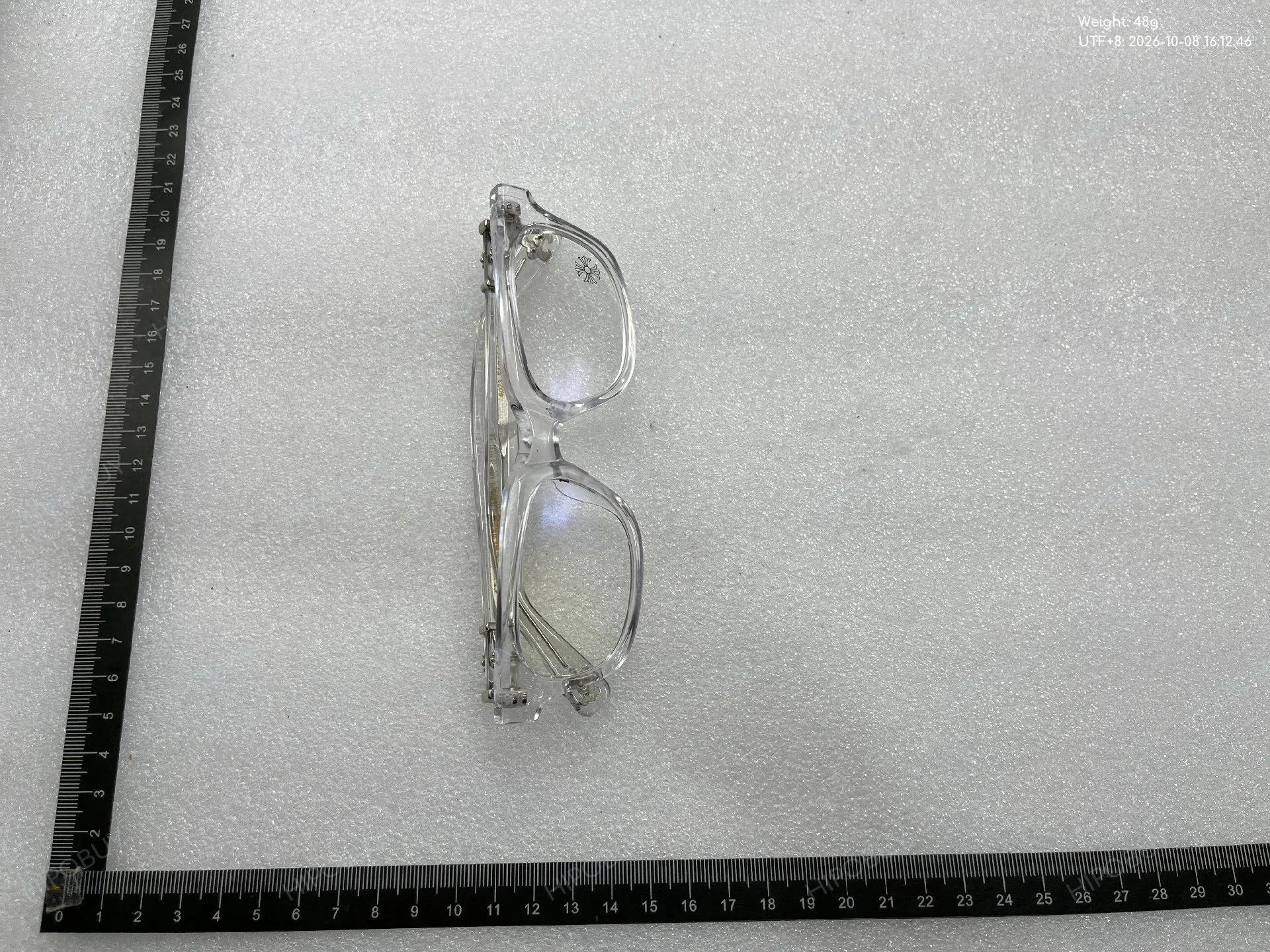 Foto QC 6 de Chrome Hearts Square-Frame Acetate Eyeglasses Clear (6073)
