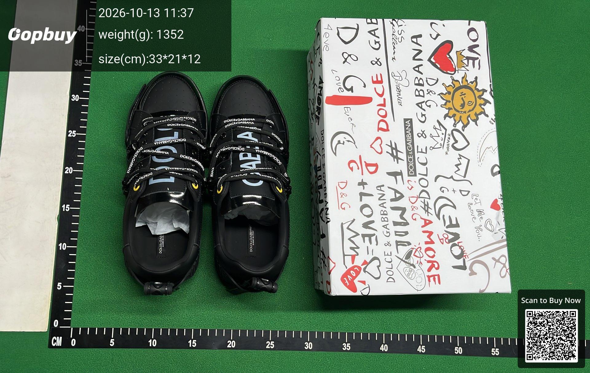 Foto QC 6 de Dolce & Gabbana Portofino Low Hand-painted Graffiti White