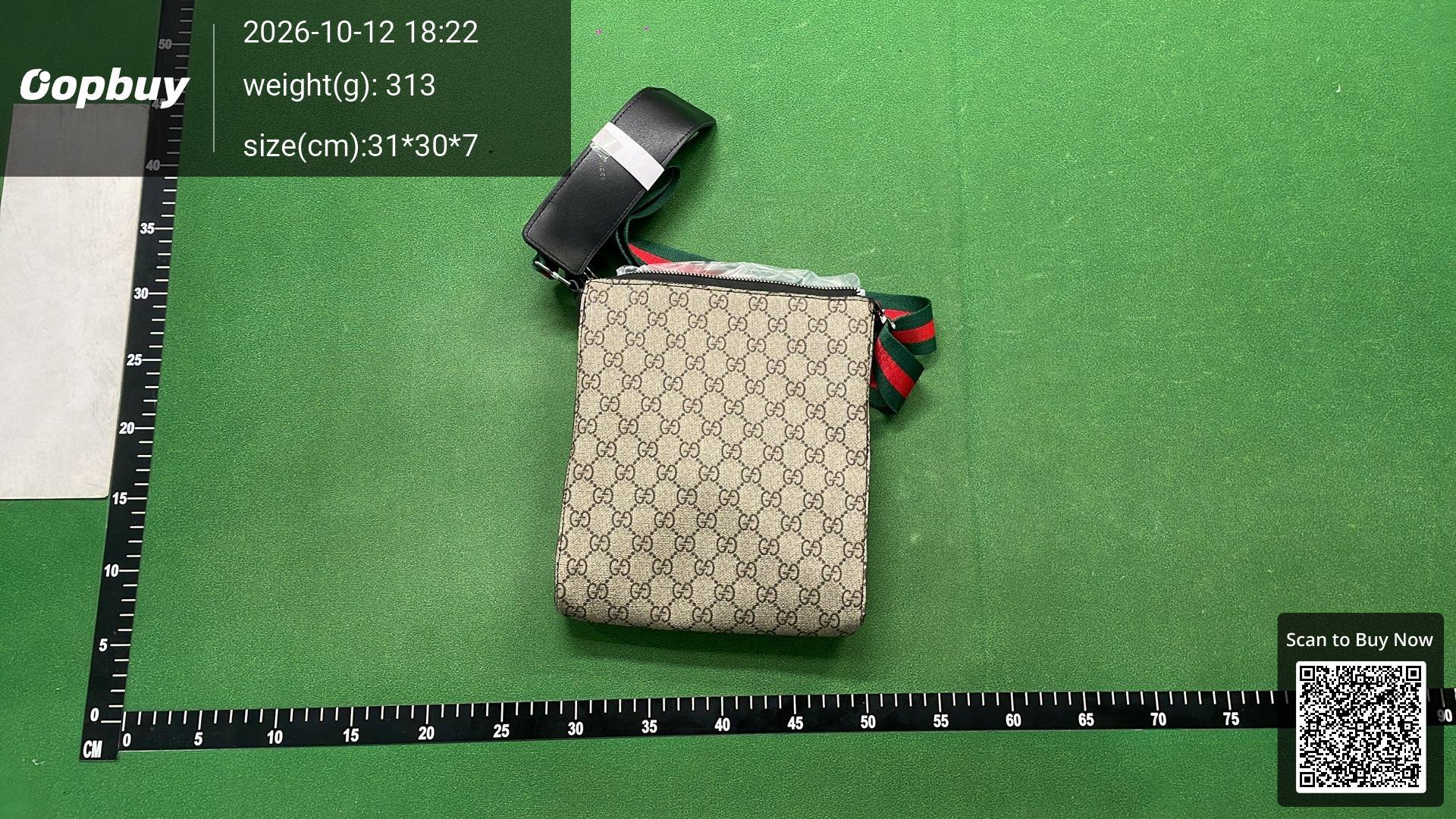 Foto QC 6 de Gucci Messenger Bag Small Black GG Supreme Canvas