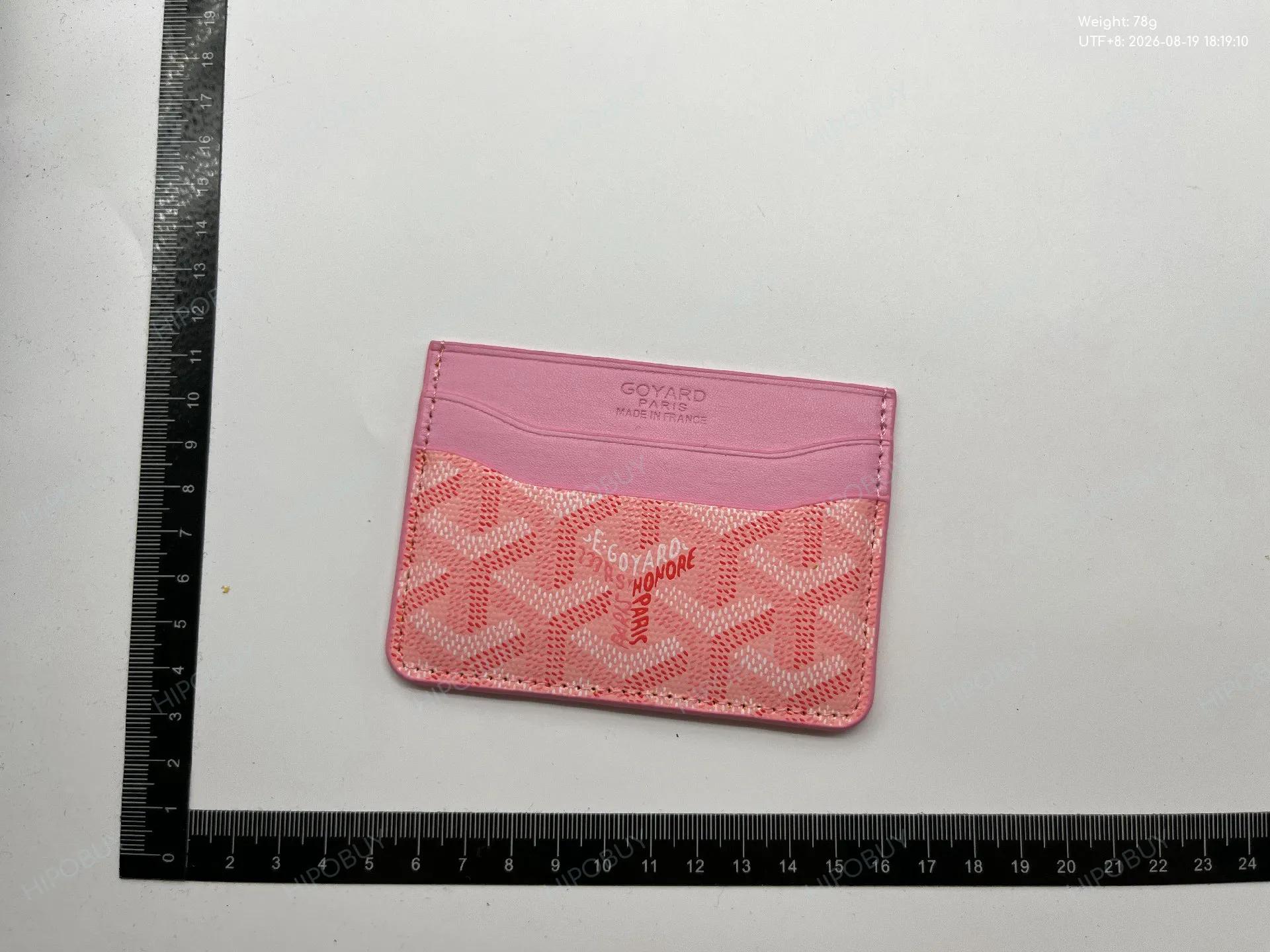 Foto QC 1 de Goyard Saint Sulpice Card Holder Goyardine Pink