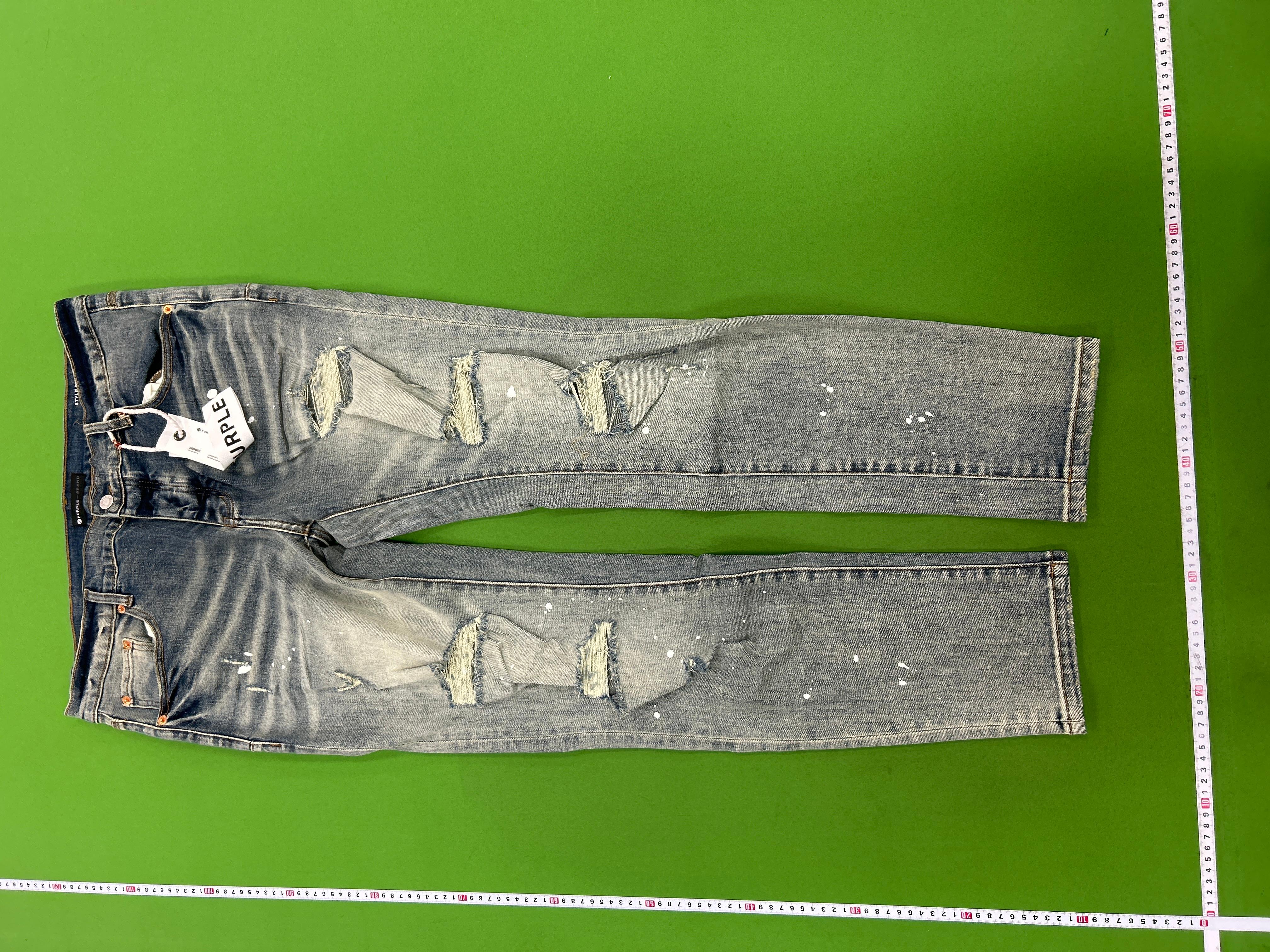 Foto QC 7 de Purple Brand Jeans Slim Fit Distressed Black