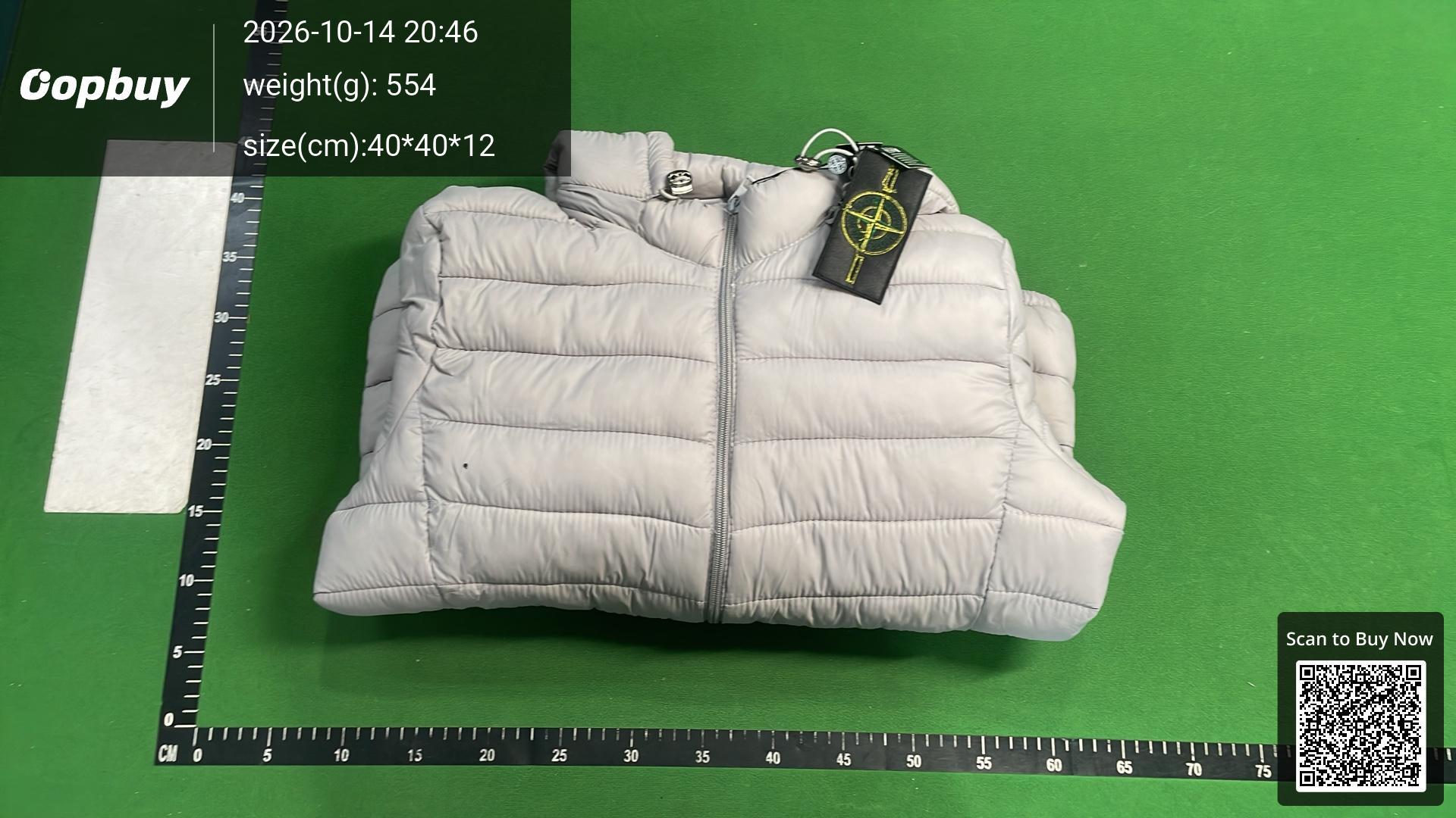 Foto QC 7 de Stone Island Hooded Puffer Jacket Black
