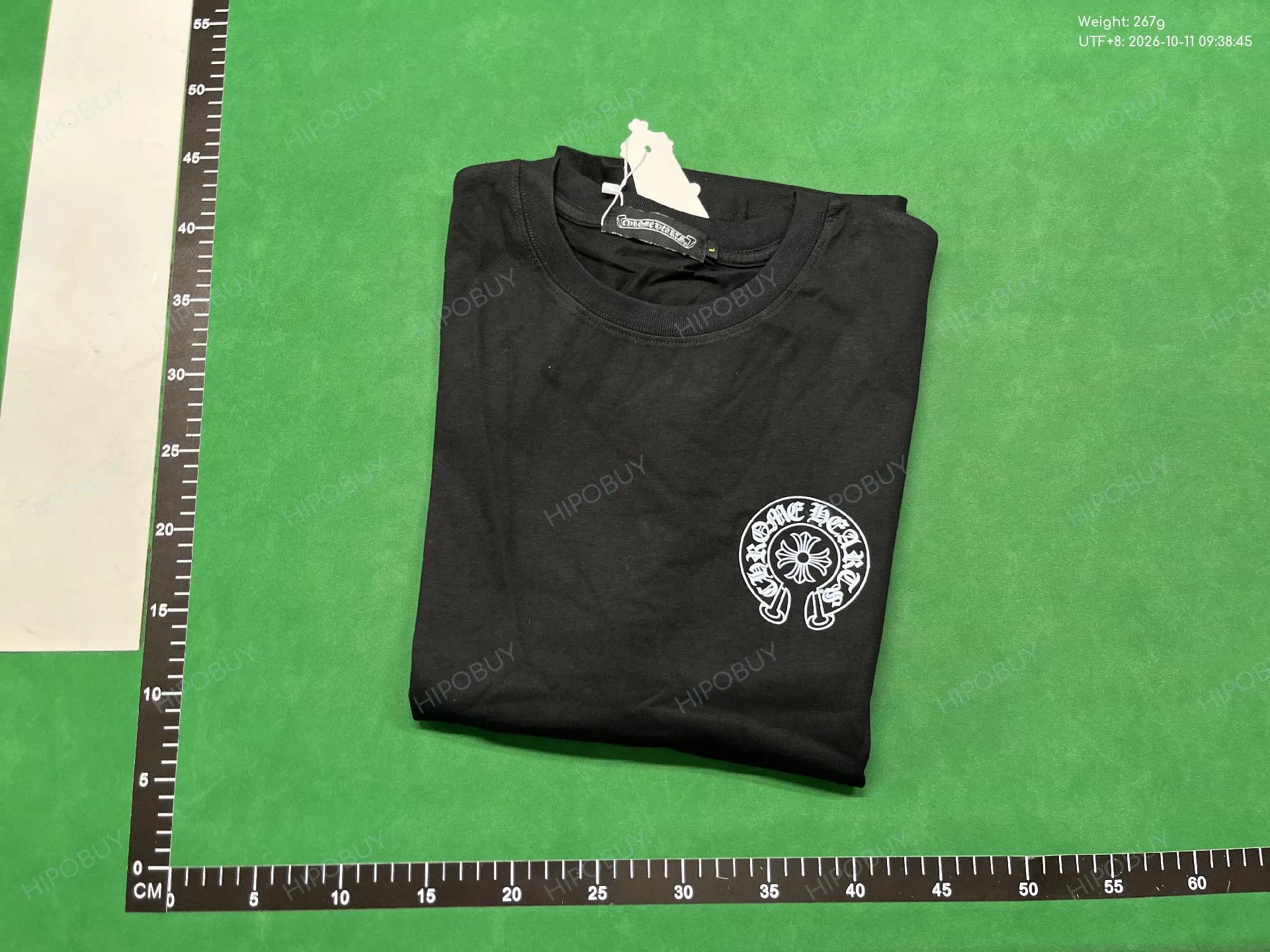 Foto QC 4 de Chrome Hearts T-shirt Horseshoe Logo Luminous Black