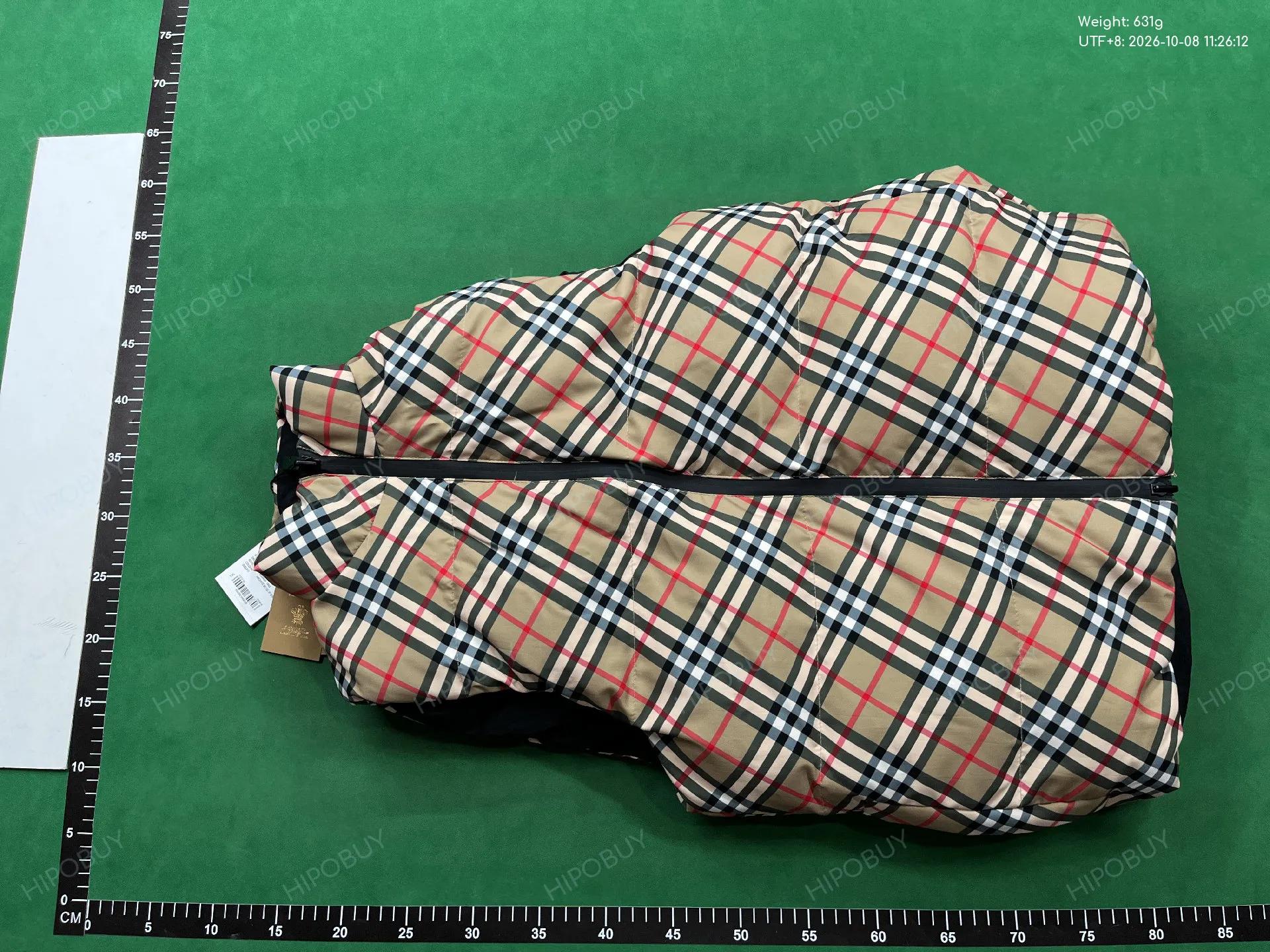 Foto QC 5 de Burberry Puffer Vest Reversible Vintage Check Down Archive Beige Black