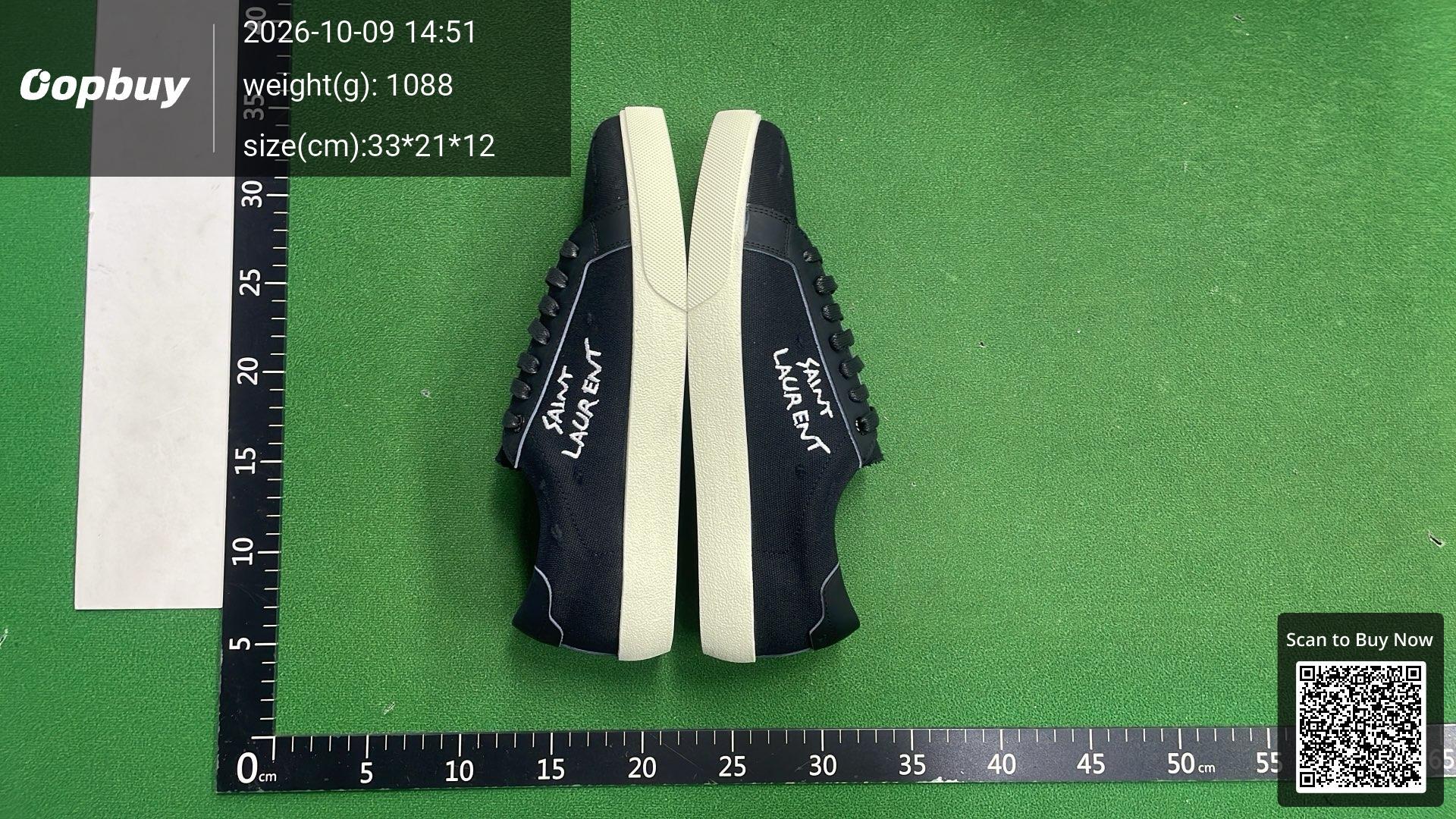 Foto QC 5 de Saint Laurent Court Classic SL/06 Leather Low White Pearl Blue