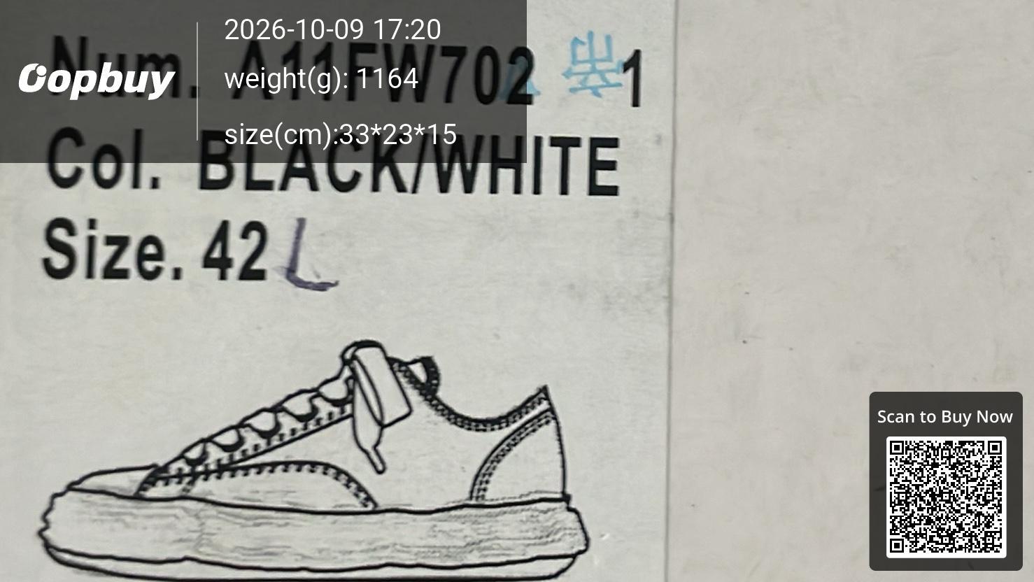Foto QC 2 de Maison Mihara Yasuhiro Original Sole Hank Canvas Low