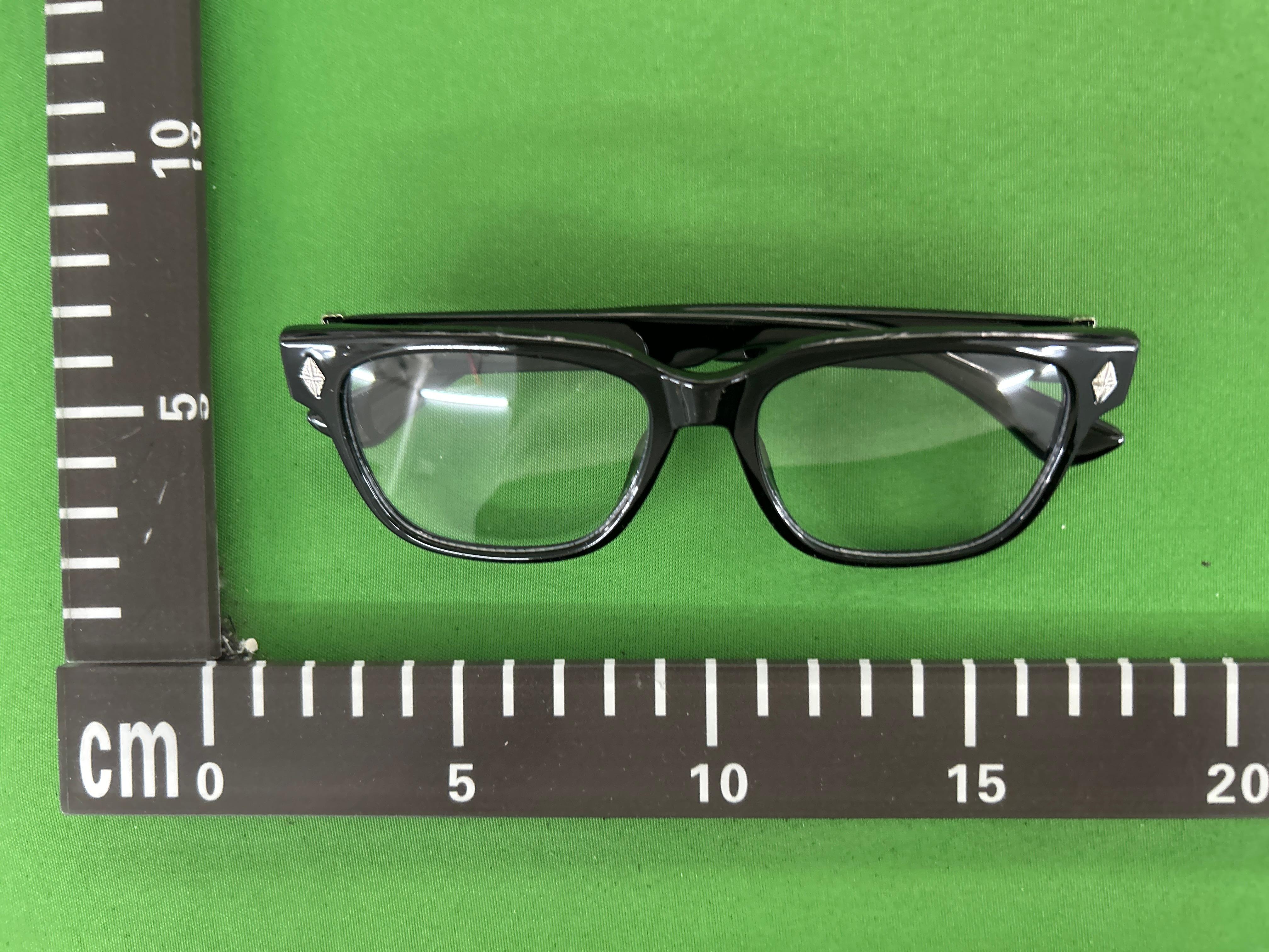 Foto QC 6 de Chrome Hearts Square-Frame Acetate Eyeglasses Crystal Gold (COX UCKER)