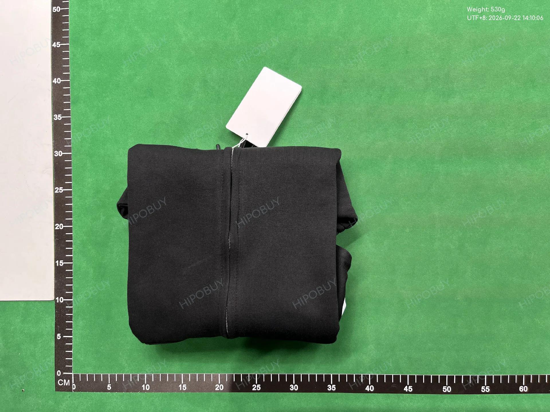 Foto QC 8 de Celine Logo Zip Sweater Hooded Grey