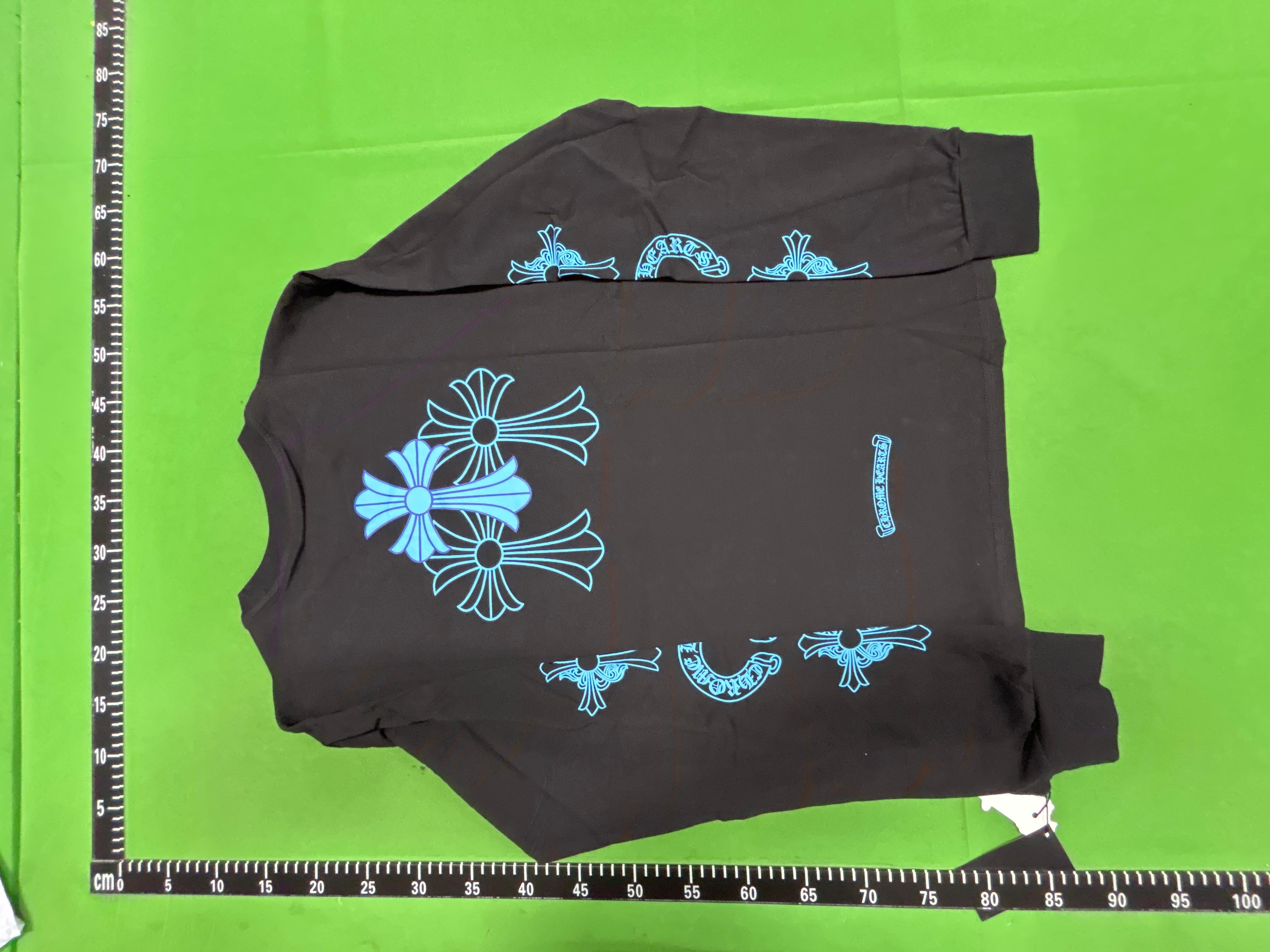 Foto QC 7 de Chrome Hearts Horseshoe Raglan T-shirt White Blue