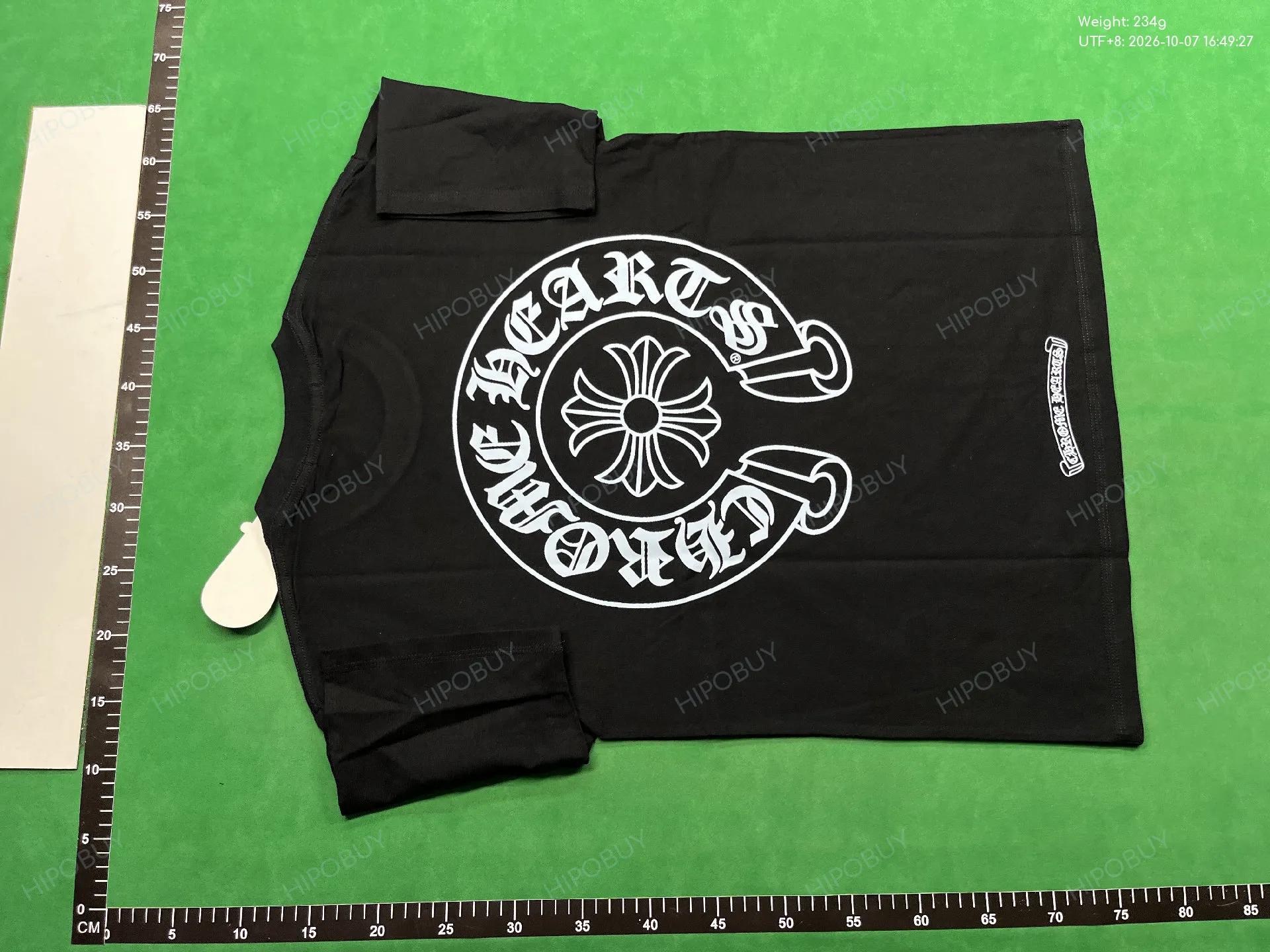 Foto QC 7 de Chrome Hearts T-shirt Horseshoe Logo Luminous Black