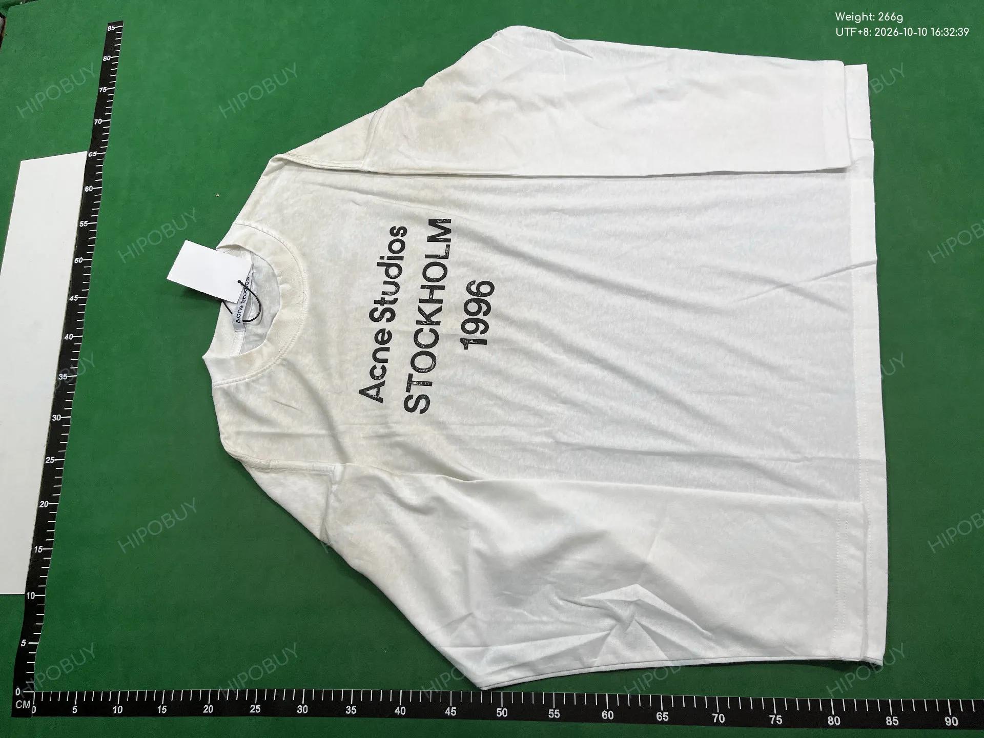 Foto QC 2 de Acne Studios Sprayed 1996 Logo Long Sleeve T-shirt Cornflower Blue
