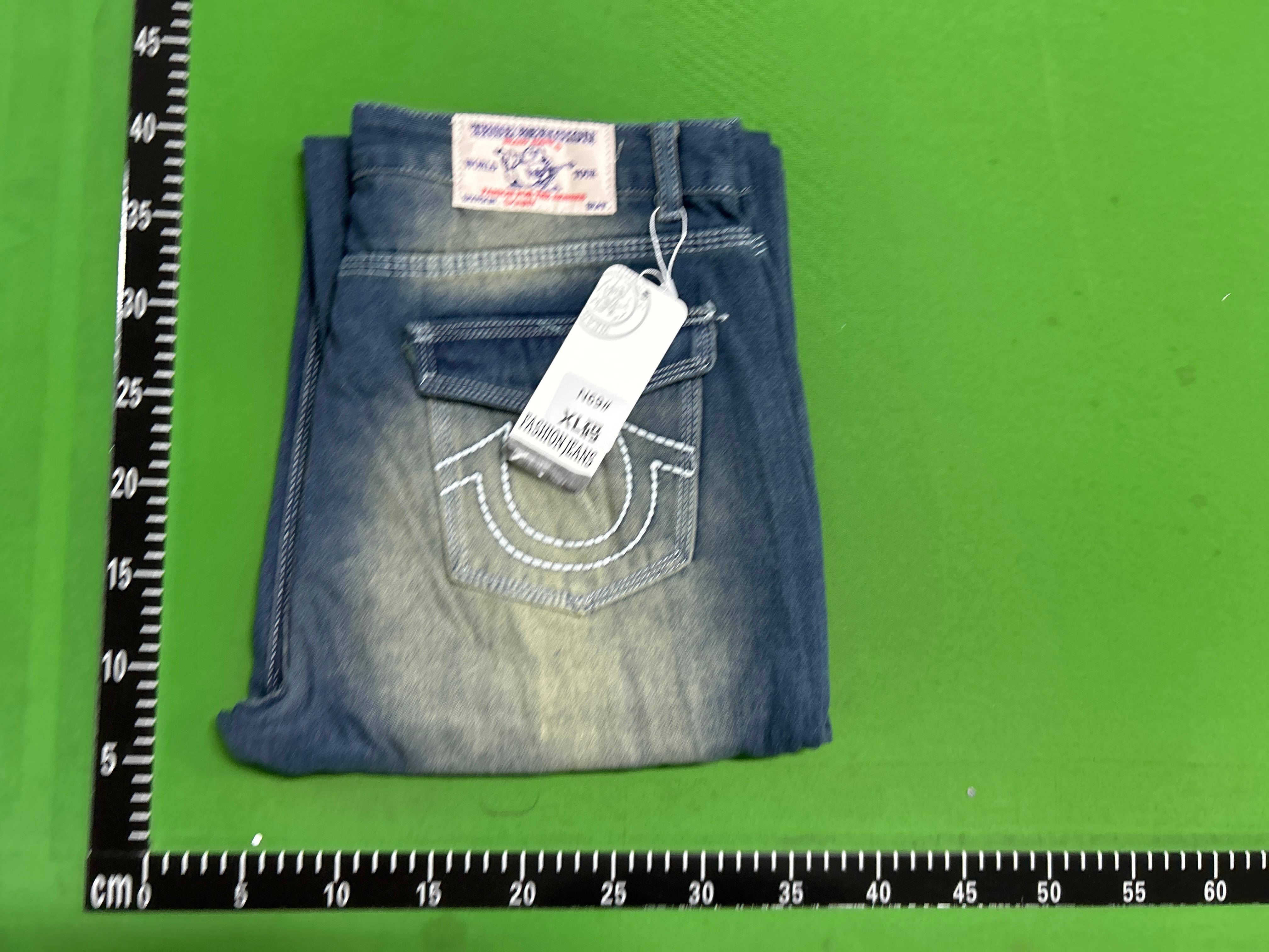 Foto QC 1 de True Religion Jeans Straight White Stitch Black
