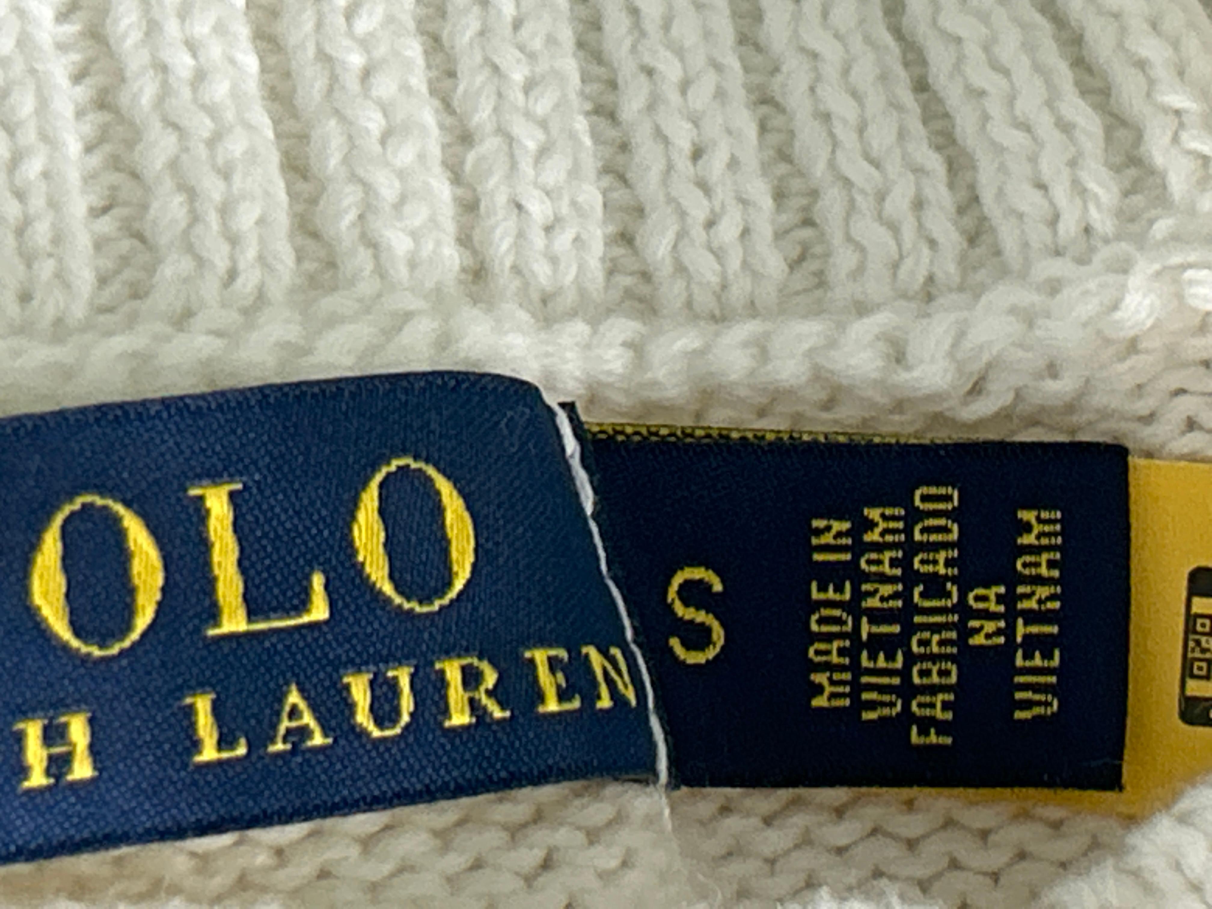 Foto QC 2 de Polo Ralph Lauren Iconic American Flag Crewneck Sweater Cotton Hunter Navy